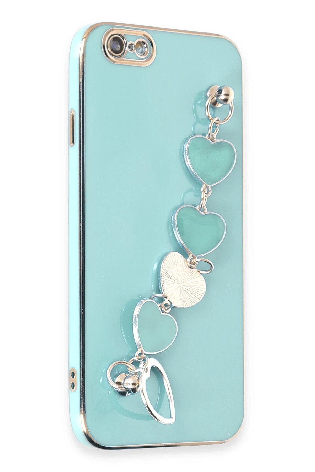 CepteToptan iPhone 6 Kılıf Esila Silikon - Su Yeşili - DROPX8449-9668