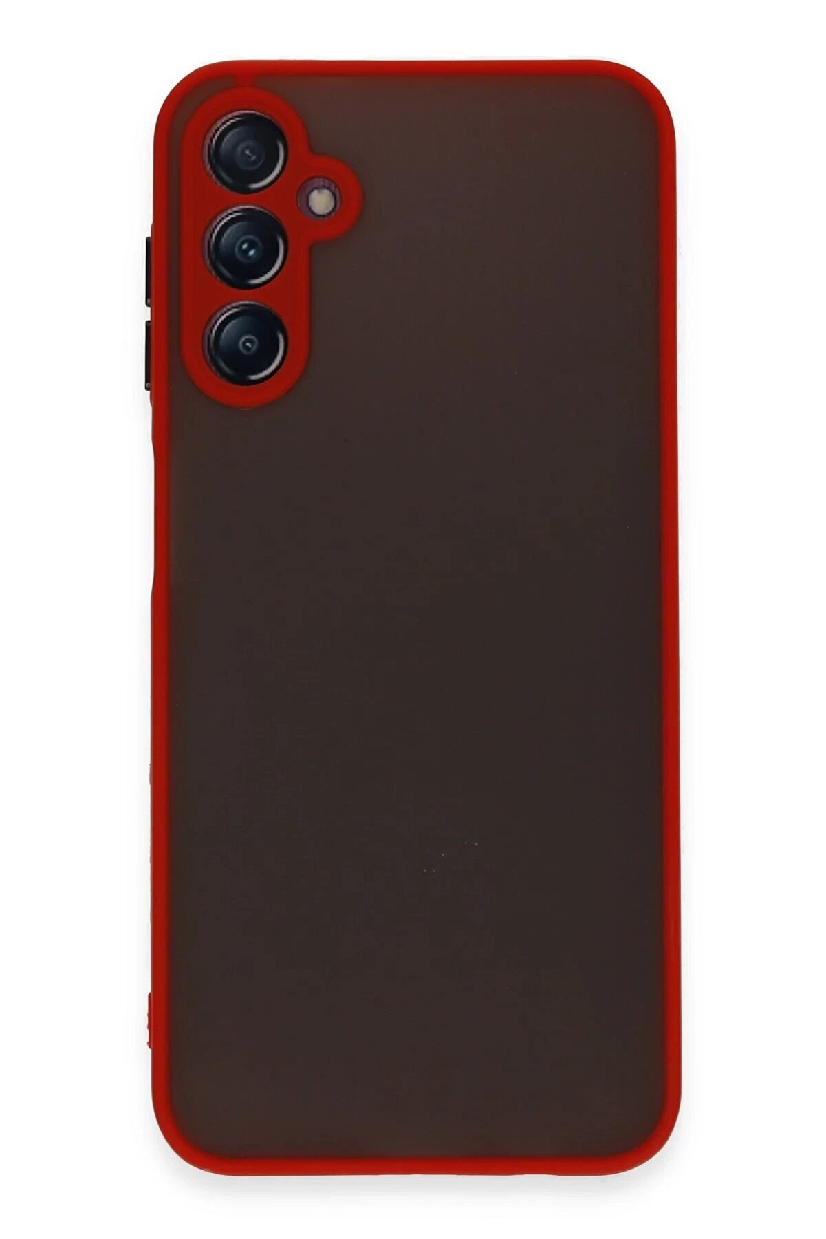 CepteToptan Samsung Galaxy A14 4G Kılıf Montreal Silikon Kapak - Kırmızı - DROPX4081-2750