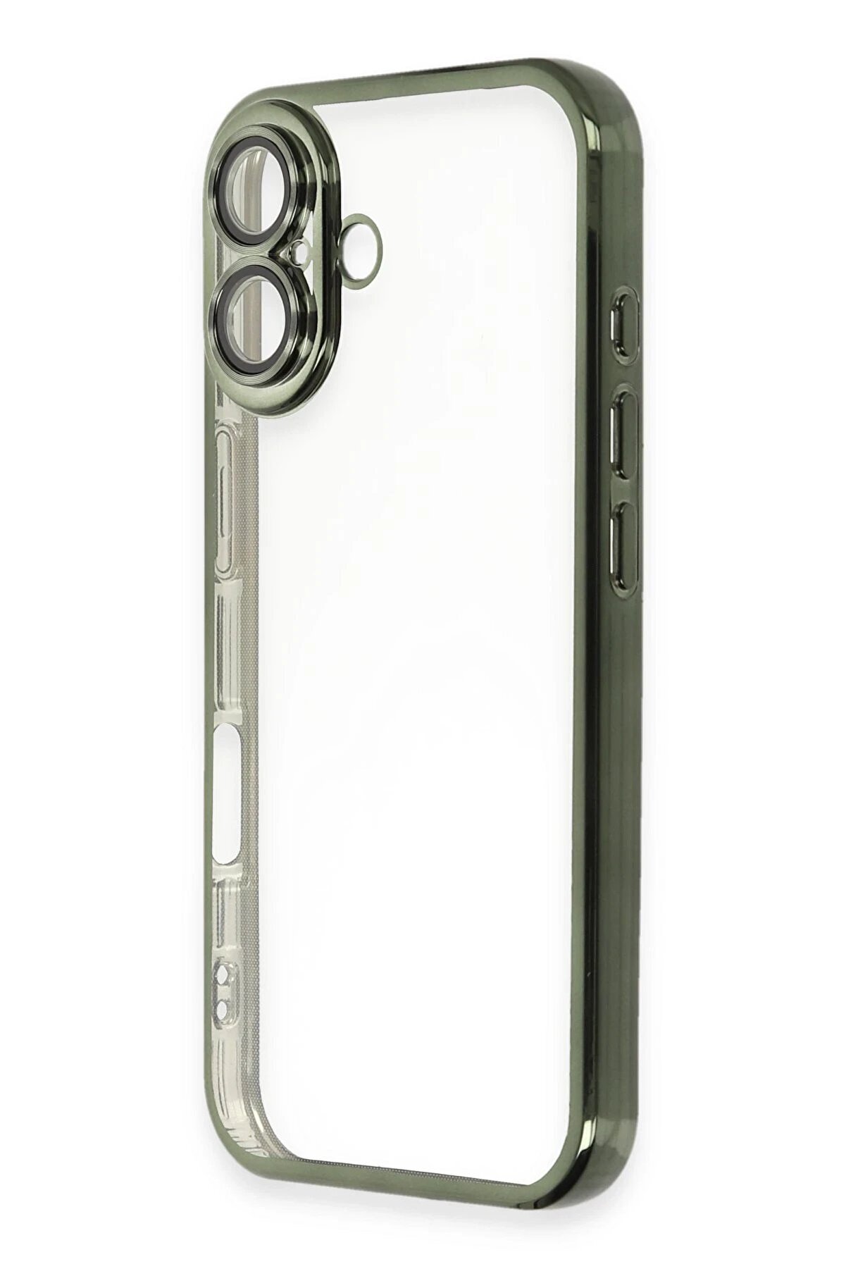 İphone 16 Kılıf Lensli̇ Si̇li̇kon - Yeşi̇l - Dropx9527-5826