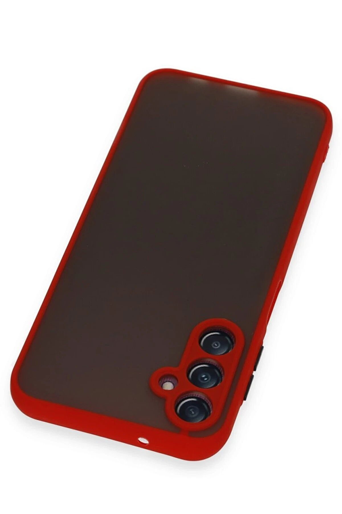 Samsung Galaxy A15 4G Kılıf Montreal Si̇li̇kon Kapak - Kırmızı - Dropx8571-7709