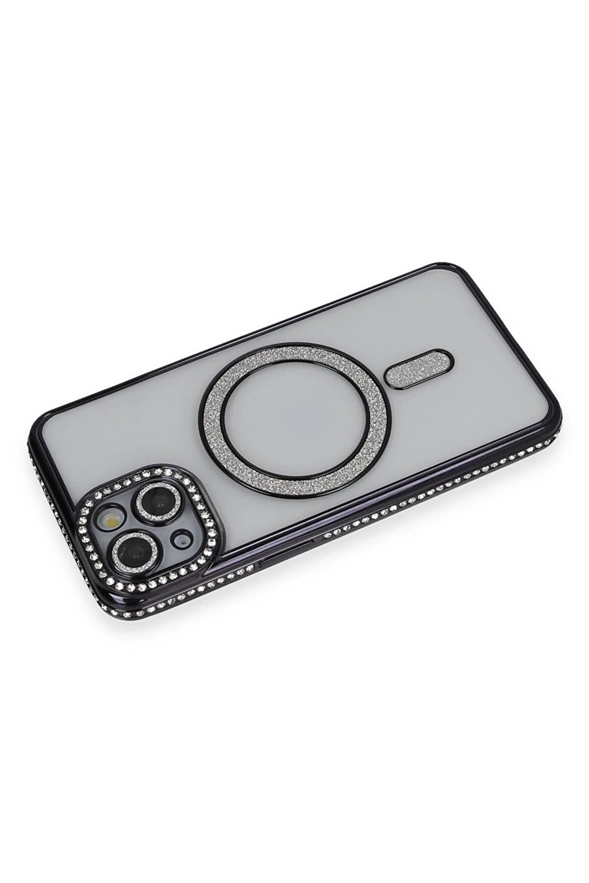 İphone 14 Kılıf Joke Si̇mli̇ Magneti̇csafe Kılıf - Si̇yah - Dropx2615-6329