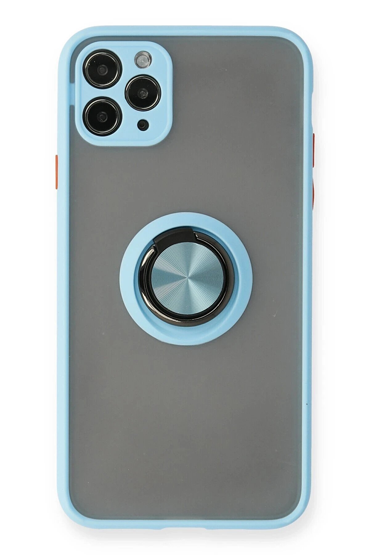 CepteToptan iPhone 11 Pro Kılıf Montreal Y&uuml;z&uuml;kl&uuml; Silikon Kapak - Buz Mavi - DROPX6639-8314