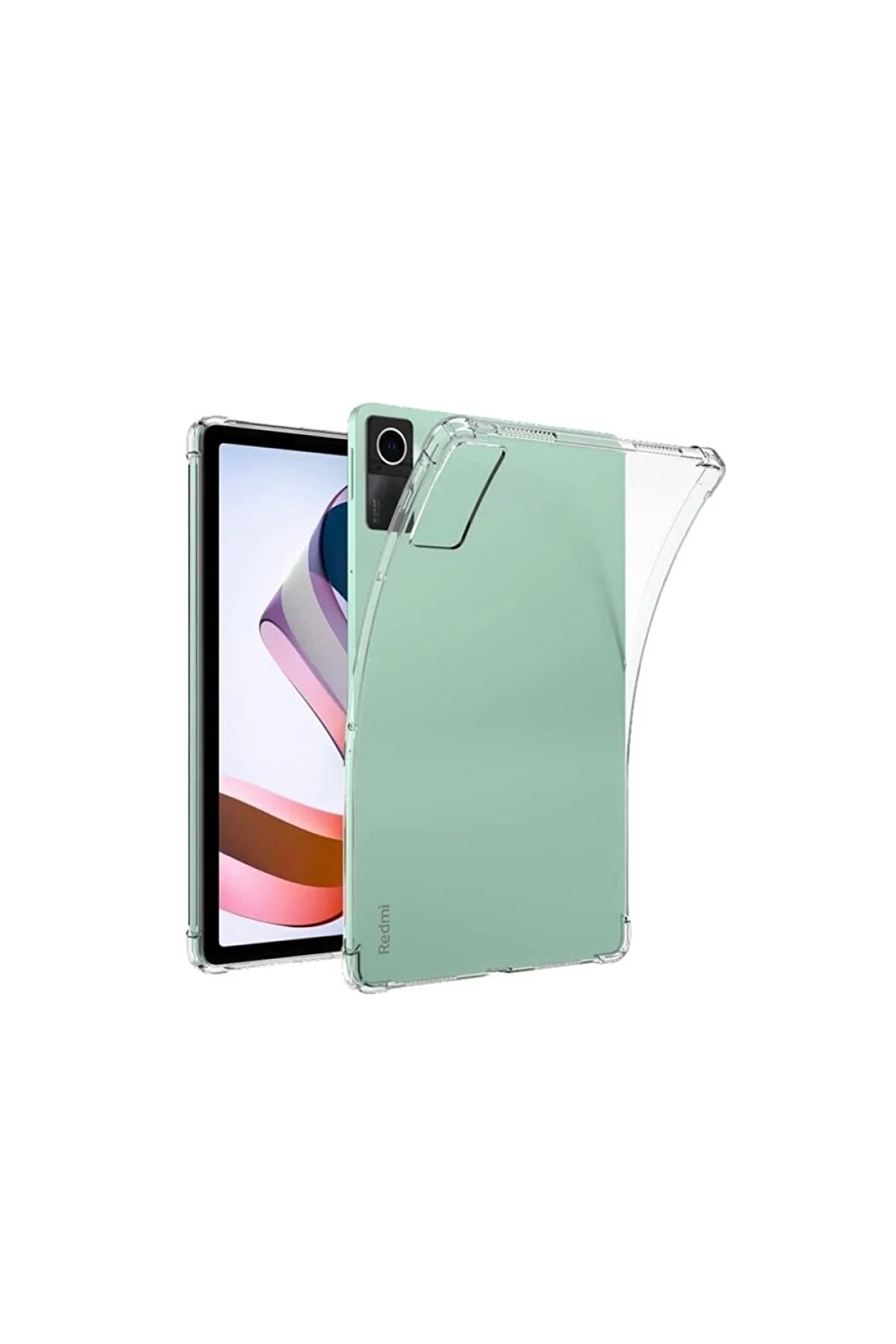 Xi̇aomi̇ Redmi̇ Pad Se 4G Kılıf Anti̇ Şeffaf Tablet Si̇li̇kon - Şeffaf - Dropx4378-8384