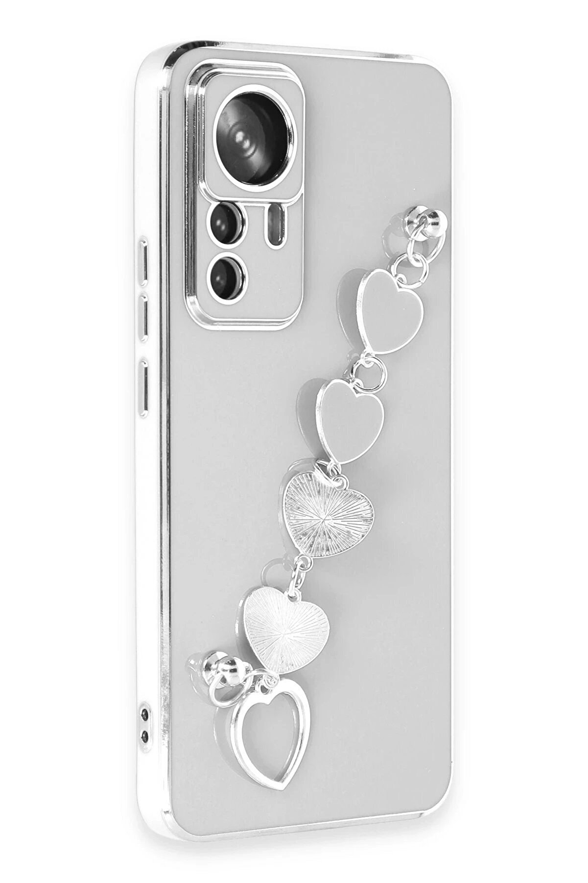 Xi̇aomi̇ Mi̇ 12T Pro Kılıf Esi̇la Si̇li̇kon - Beyaz - Dropx8874-8683