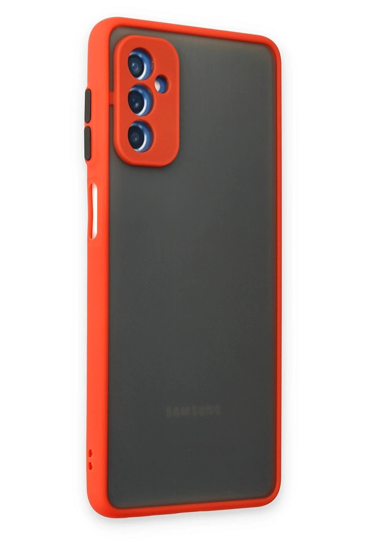 Samsung Galaxy M52 5G Kılıf Montreal Si̇li̇kon Kapak - Kırmızı - Dropx2274-2375