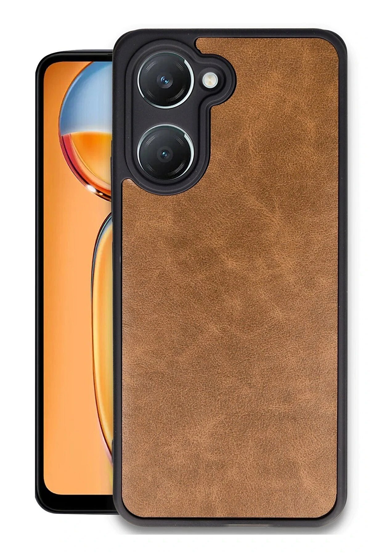 CepteToptan Vivo Y18 Kılıf Aras Deri Kapak - Taba - DROPX8168-5003