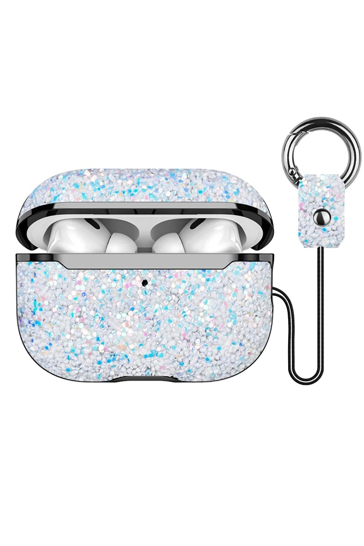 CepteToptan Pro 2 (2.nesil) Bright Simli Kapak - G&uuml;m&uuml;ş - DROPX7438-1741