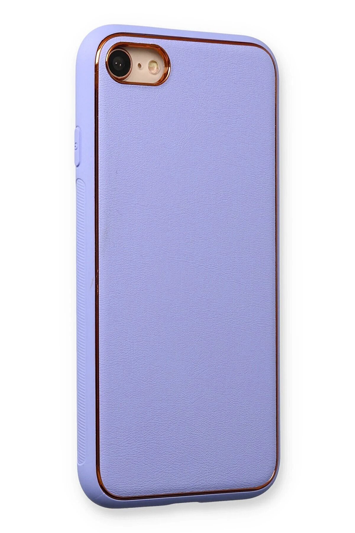 İphone 7 Kılıf Coco Deri̇ Si̇li̇kon Kapak - Açık Li̇la - Dropx4889-1139