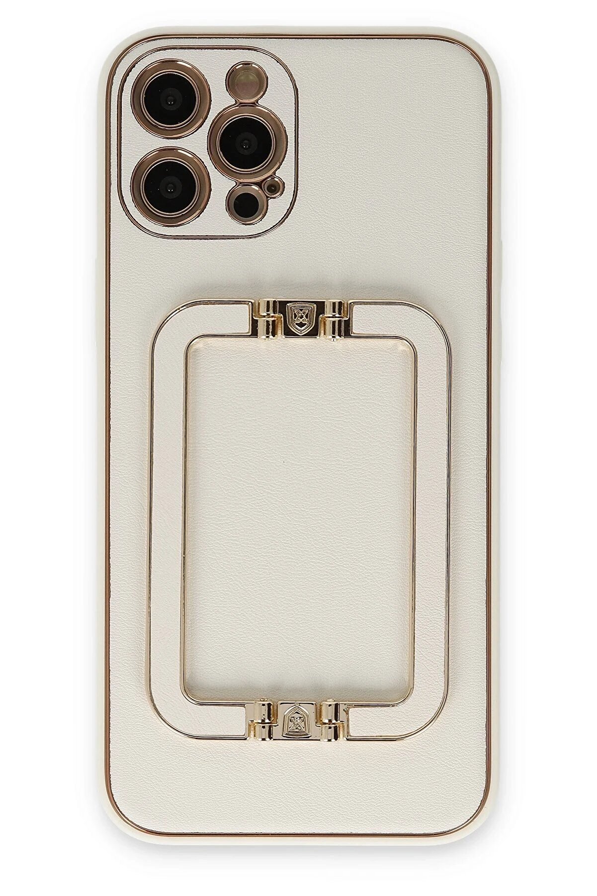 CepteToptan iPhone 12 Pro Kılıf Coco Elit Kapak - Beyaz - DROPX8679-6782