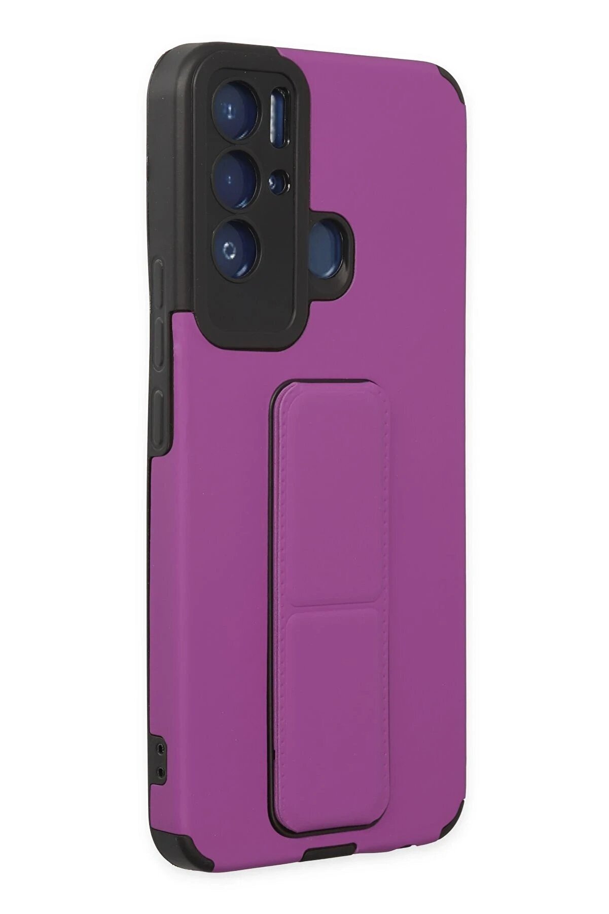 Tecno Pova Neo Kılıf Mega Standlı Si̇li̇kon - Mor - Dropx1588-5982