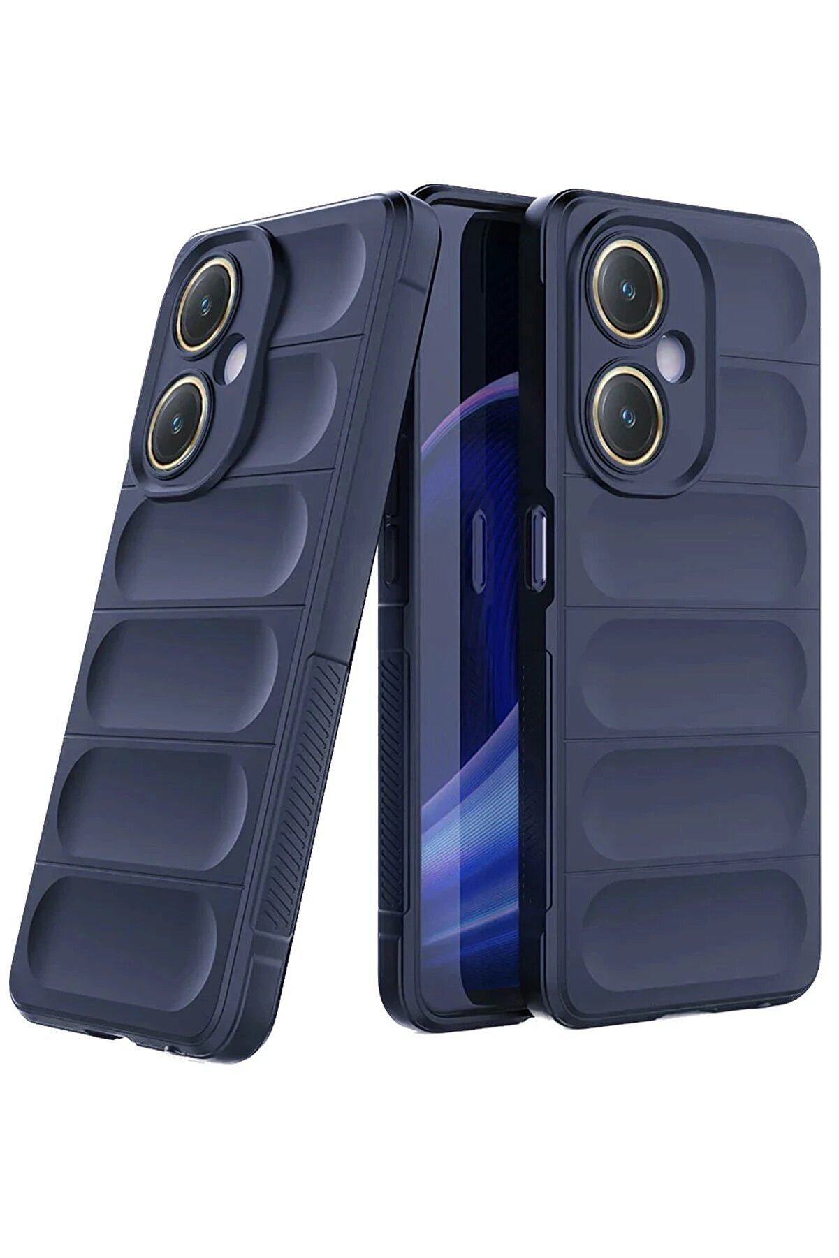 CepteToptan Vivo Y27 Kılıf Optimum Silikon - Lacivert - DROPX2717-1456