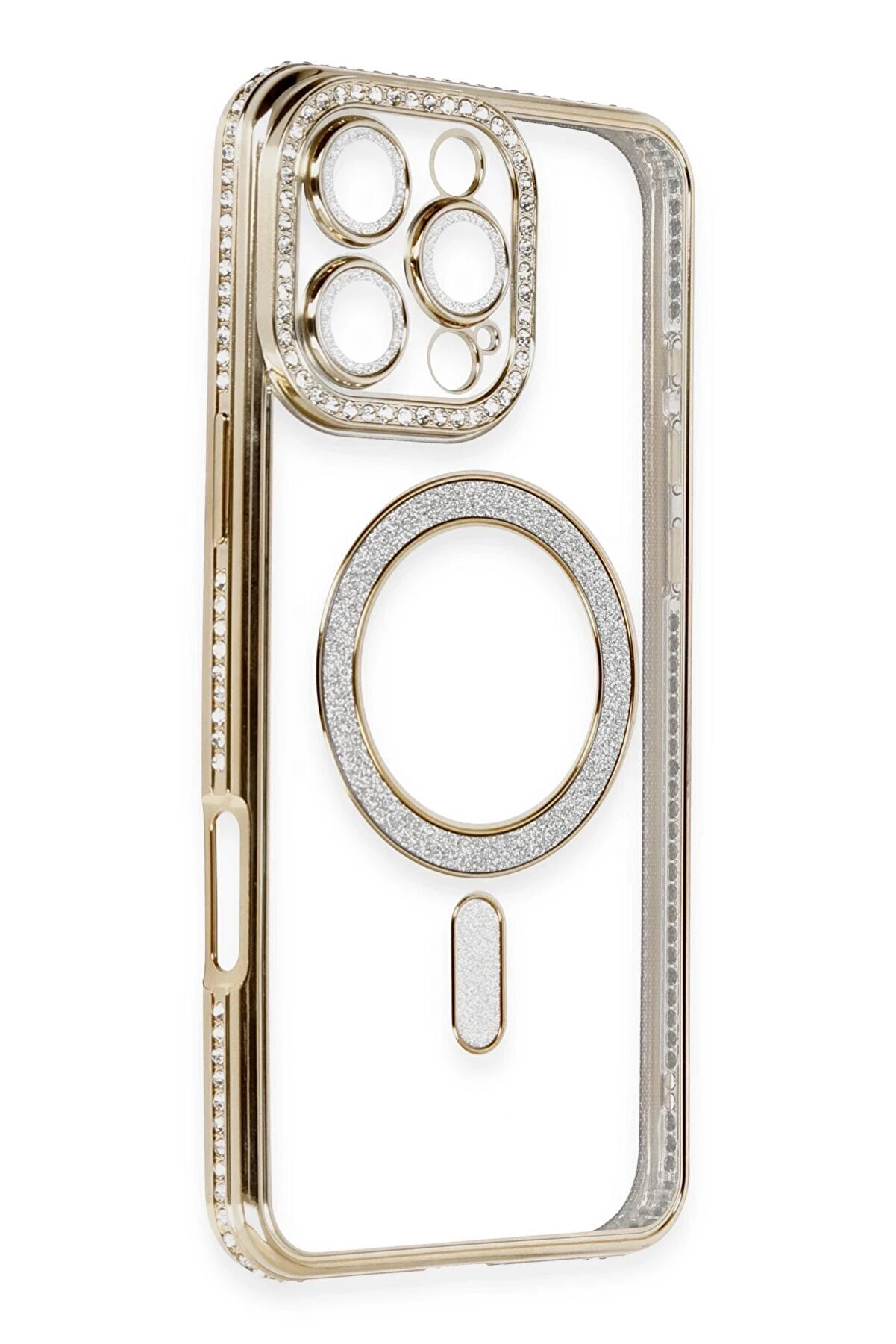 İphone 16 Pro Kılıf Joke Si̇mli̇ Magneti̇csafe Kılıf - Gold - Dropx4234-1785