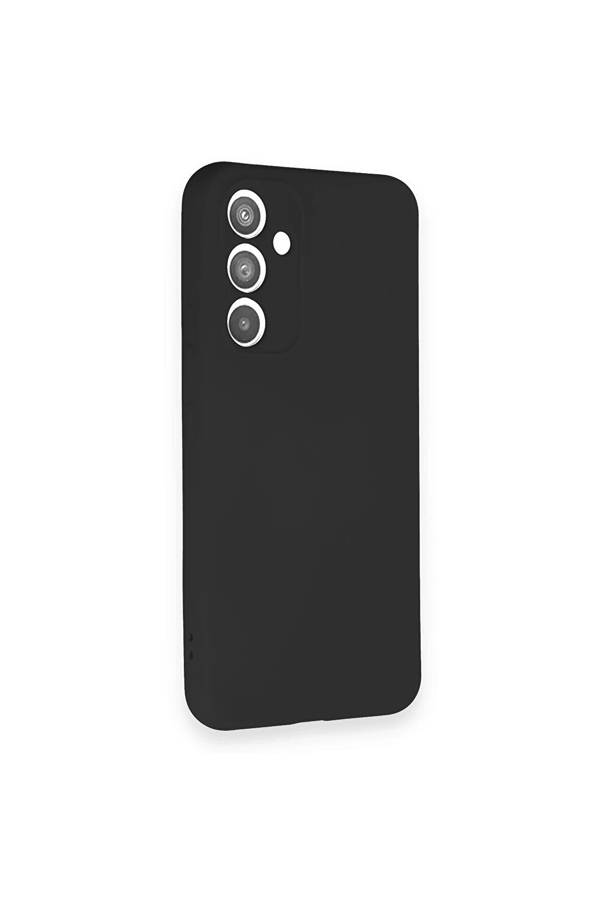 Samsung Galaxy A34 5G Kılıf Nano İ&ccedil;i̇ Kadi̇fe Si̇li̇kon - Si̇yah - Dropx4244-9257