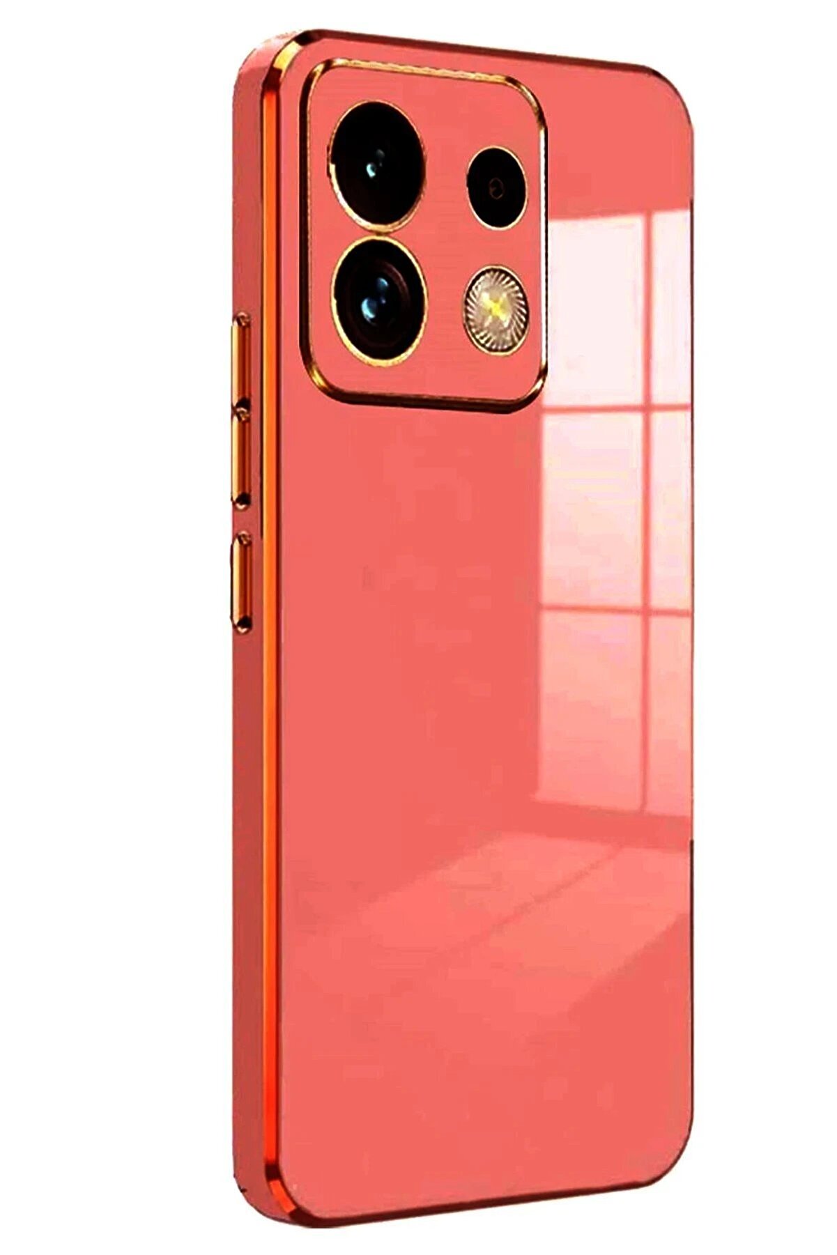 CepteToptan Xiaomi Redmi Note 13 Pro 5G Kılıf Volet Silikon - Kırmızı - DROPX2099-4475