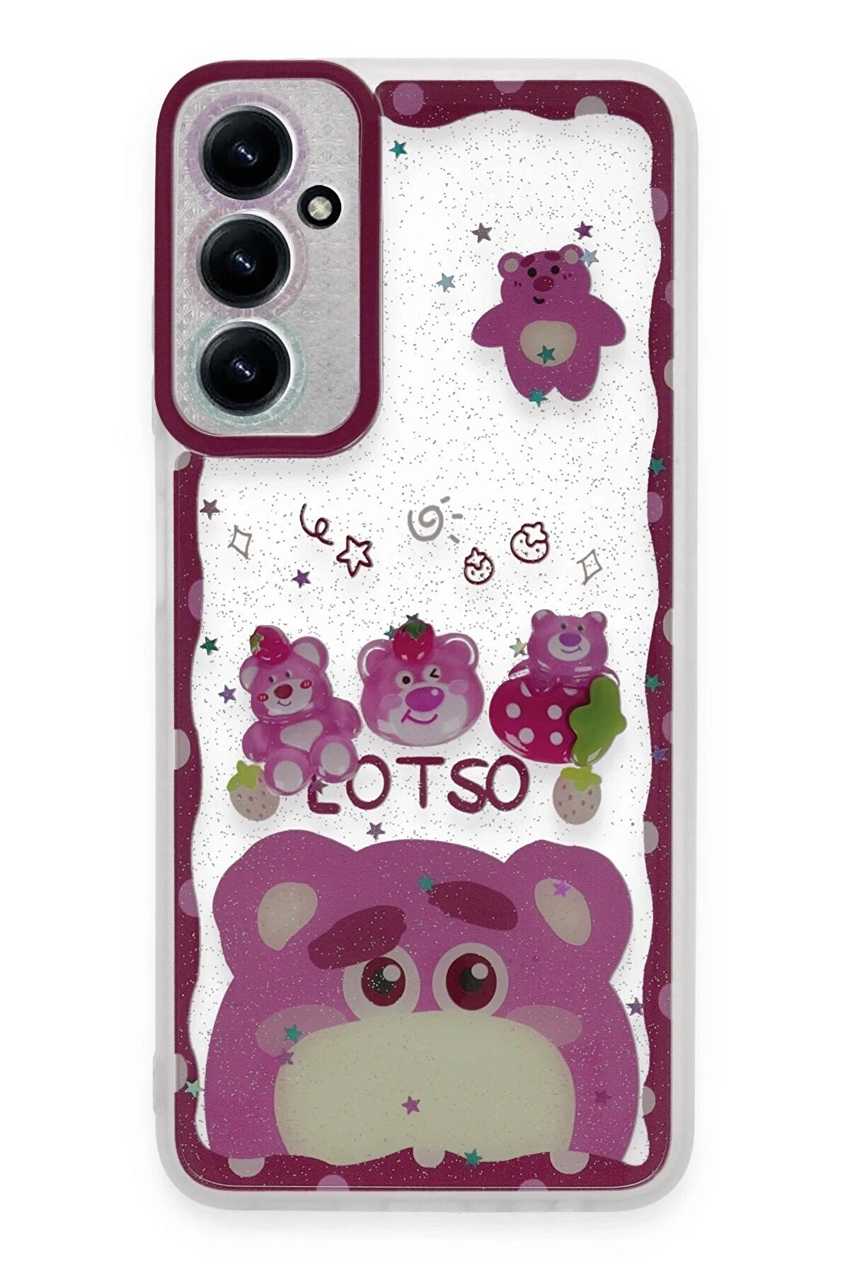 CepteToptan Samsung Galaxy A54 5G Kılıf Sweet Desenli Silikon Kapak - Pembe - DROPX9611-7542