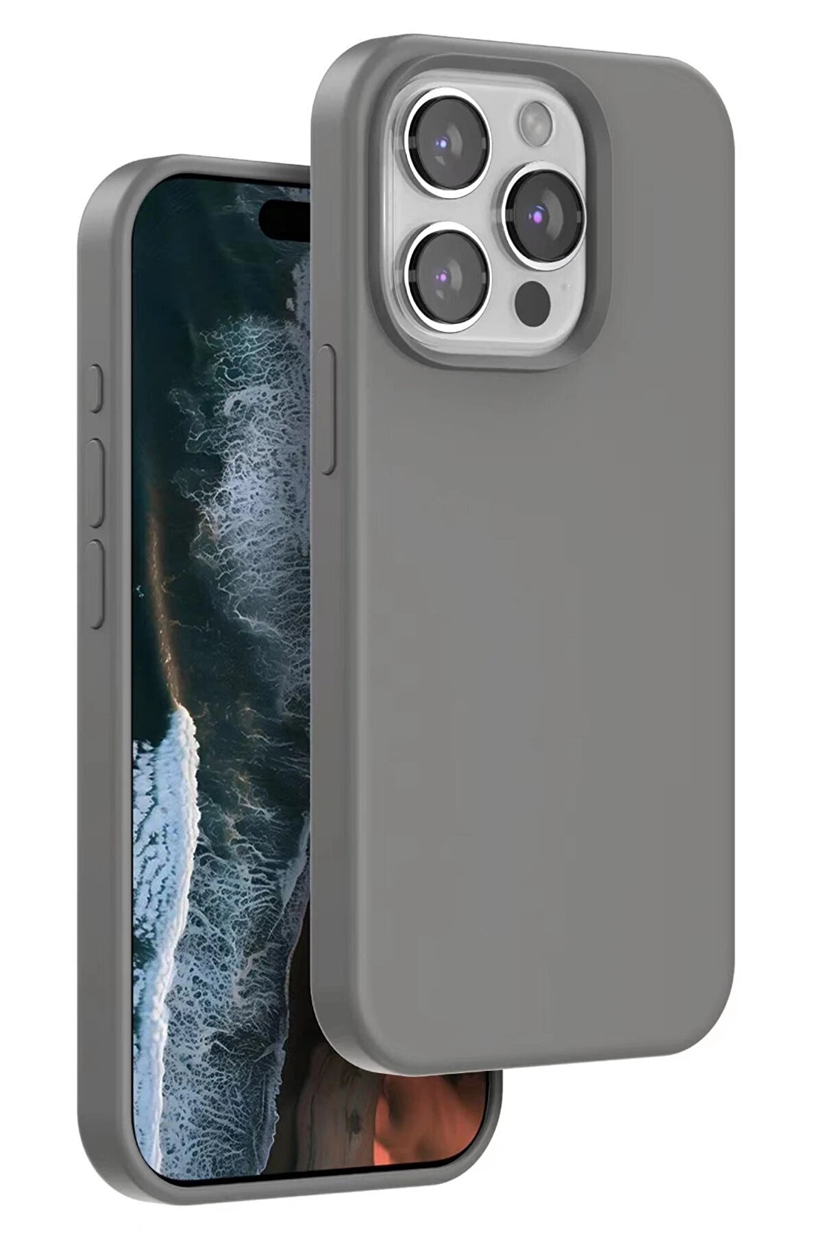 CepteToptan iPhone 15 Pro Home Magsafe Kapak - Titan Gri - DROPX4709-9801