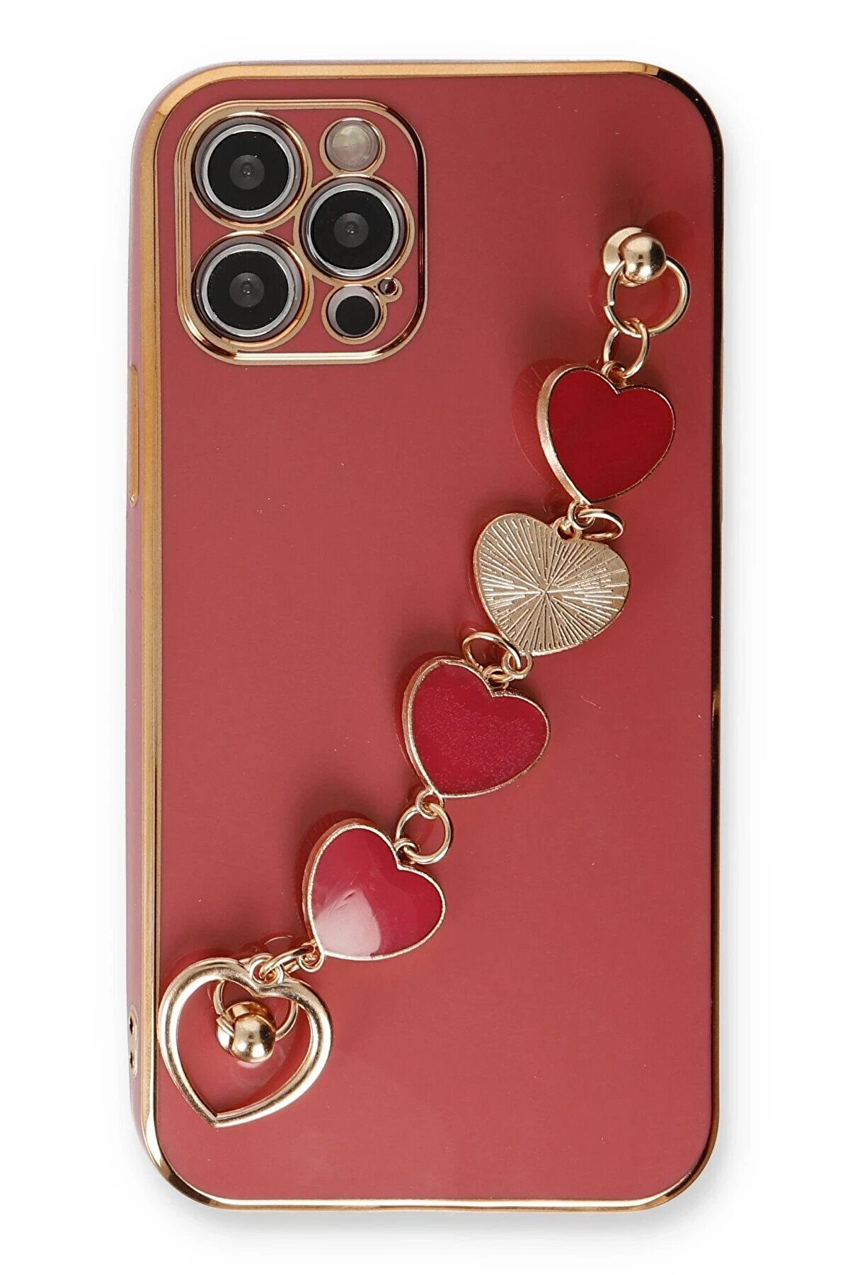 İphone 12 Pro Kılıf Esi̇la Si̇li̇kon - Kırmızı - Dropx7720-2724