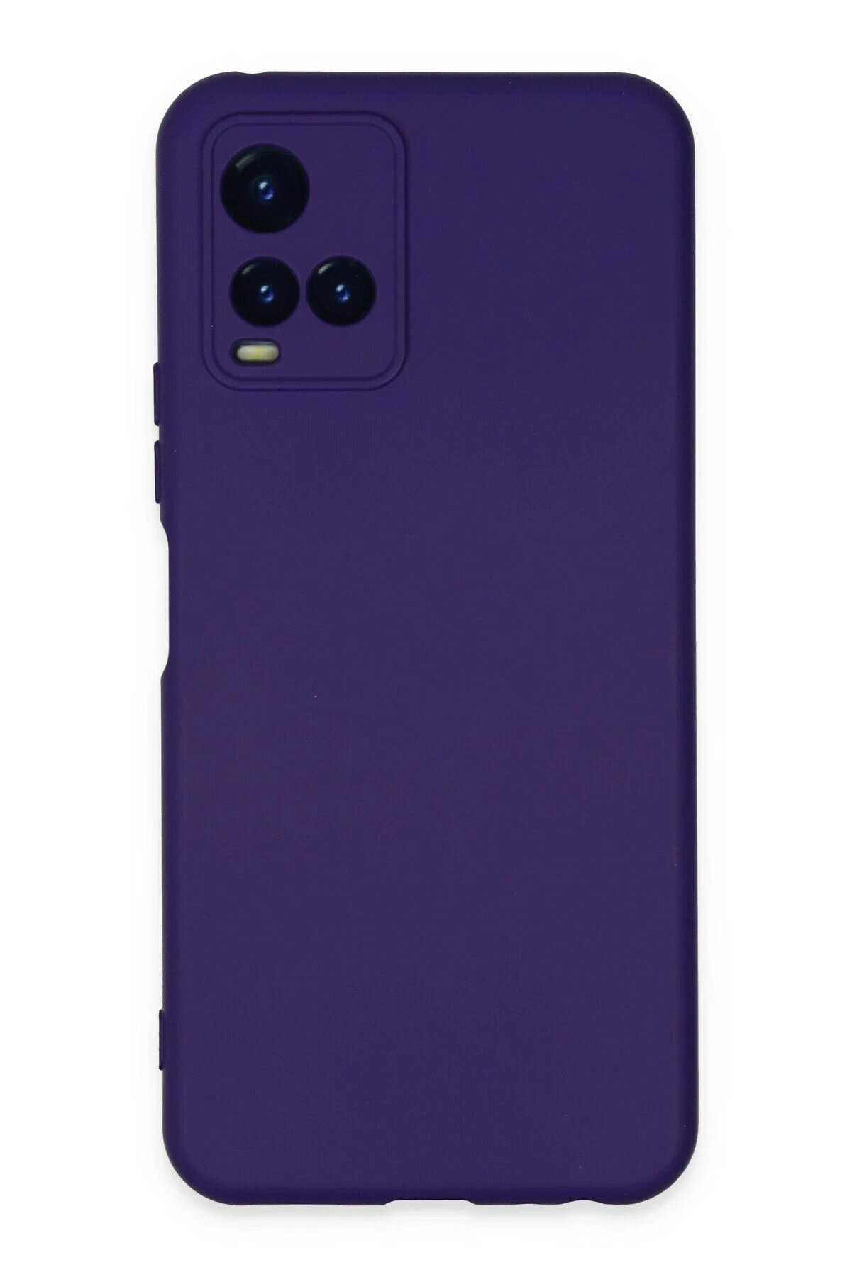 Vi̇vo Y21S Kılıf Nano İ&ccedil;i̇ Kadi̇fe Si̇li̇kon - Mor - Dropx4729-1477