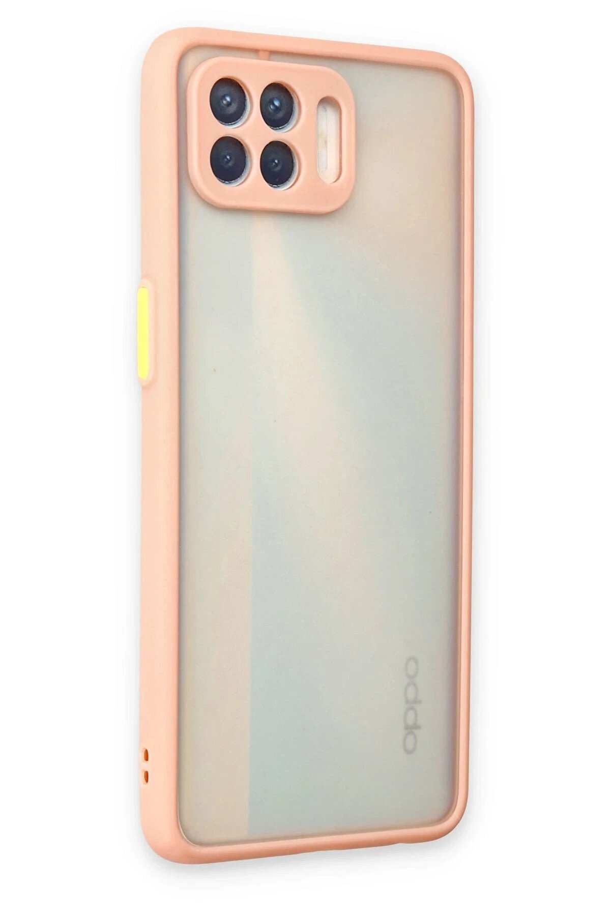 Oppo Reno 4 Li̇te Kılıf Montreal Si̇li̇kon Kapak - Pembe - Dropx6383-6644