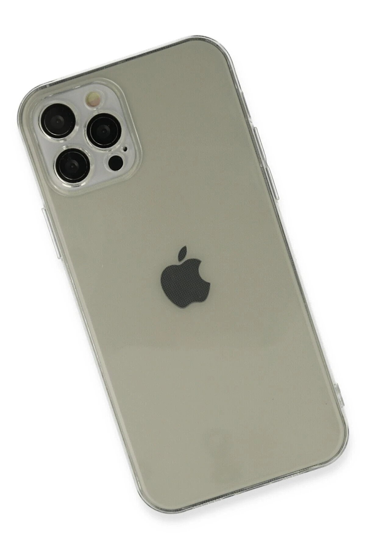 İphone 12 Pro Kılıf Fly Lens Si̇li̇kon - Şeffaf - Dropx3213-9915