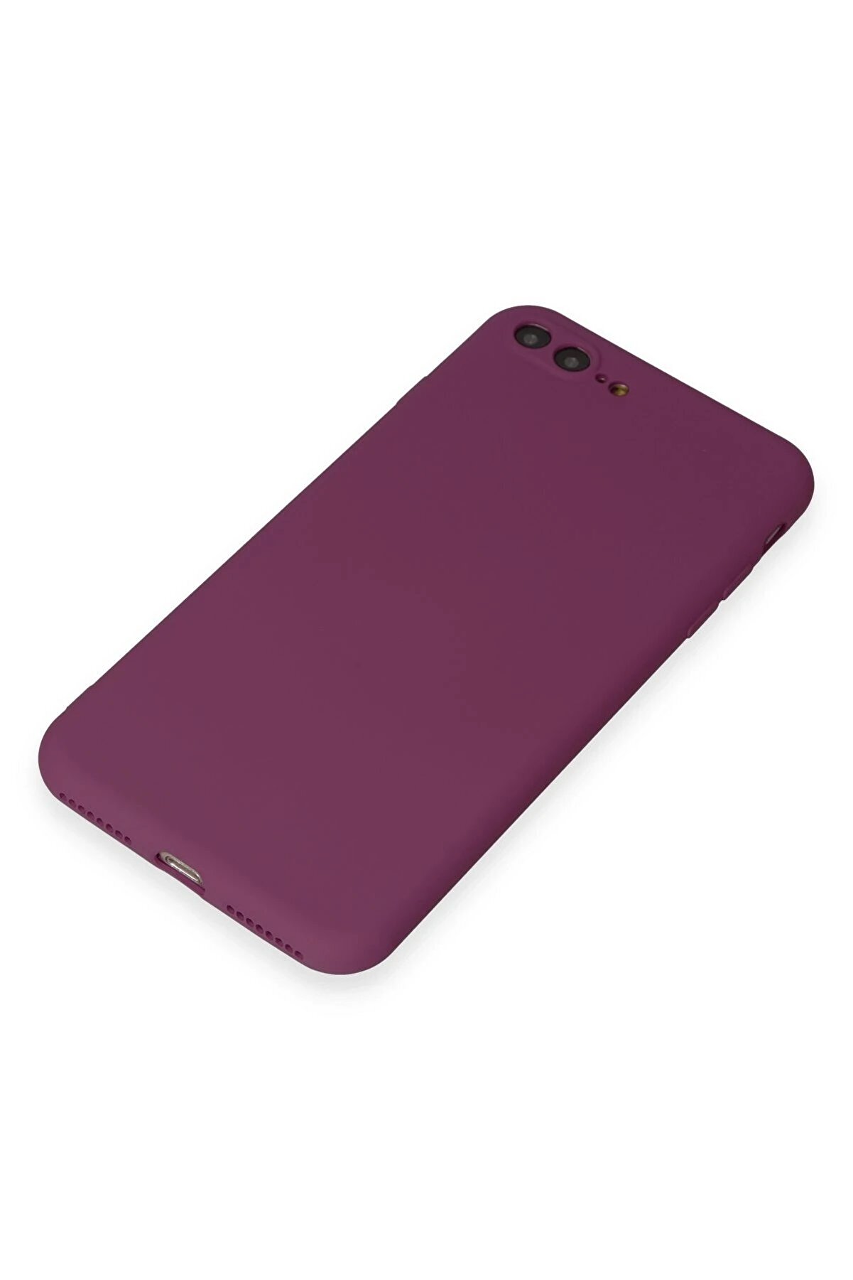 İphone 7 Plus Kılıf Fi̇rst Si̇li̇kon - Mürdüm - Dropx9191-6246