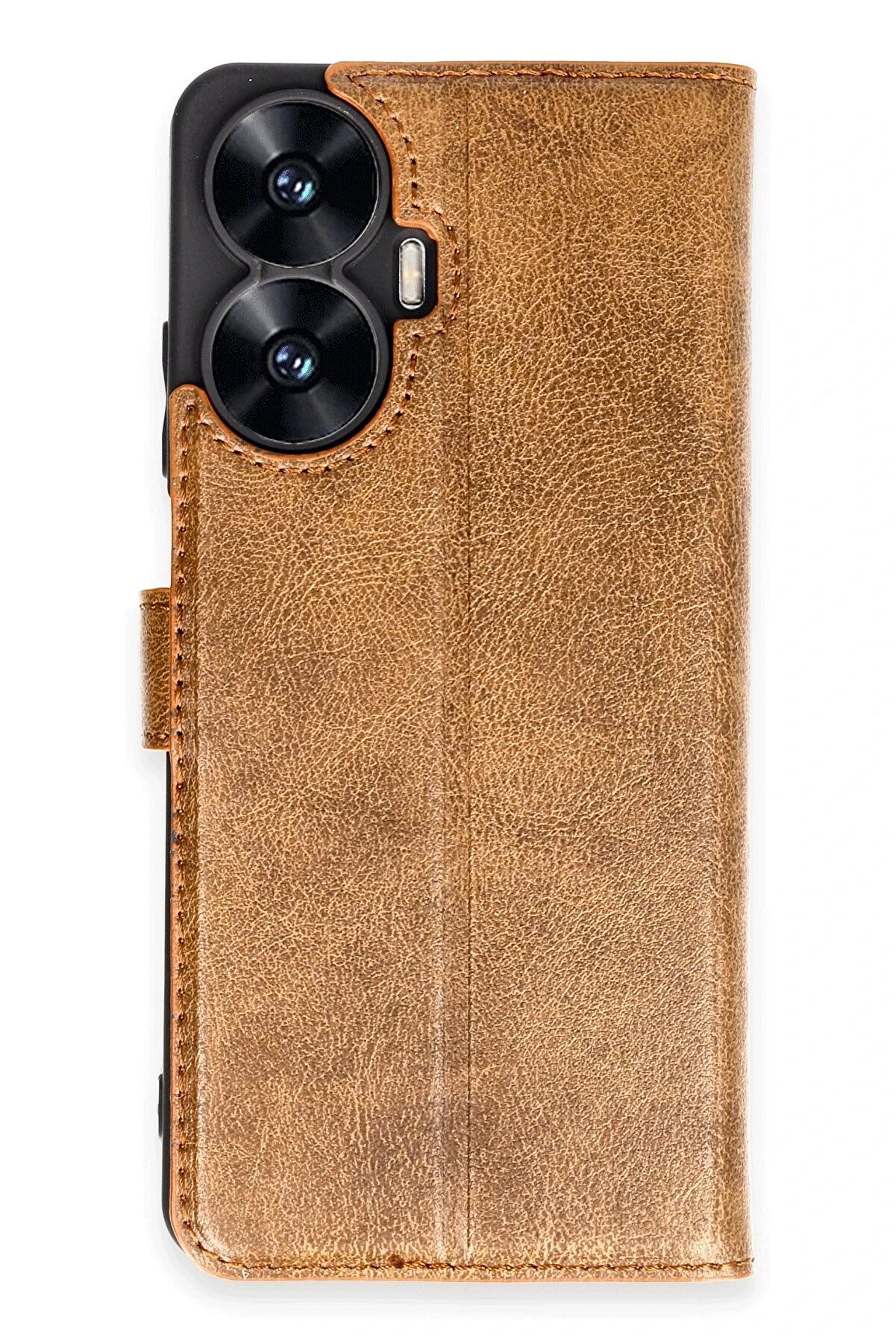 CepteToptan Realme C55 Kılıf Trend S Plus Kapaklı Kılıf - Taba - DROPX1269-6215