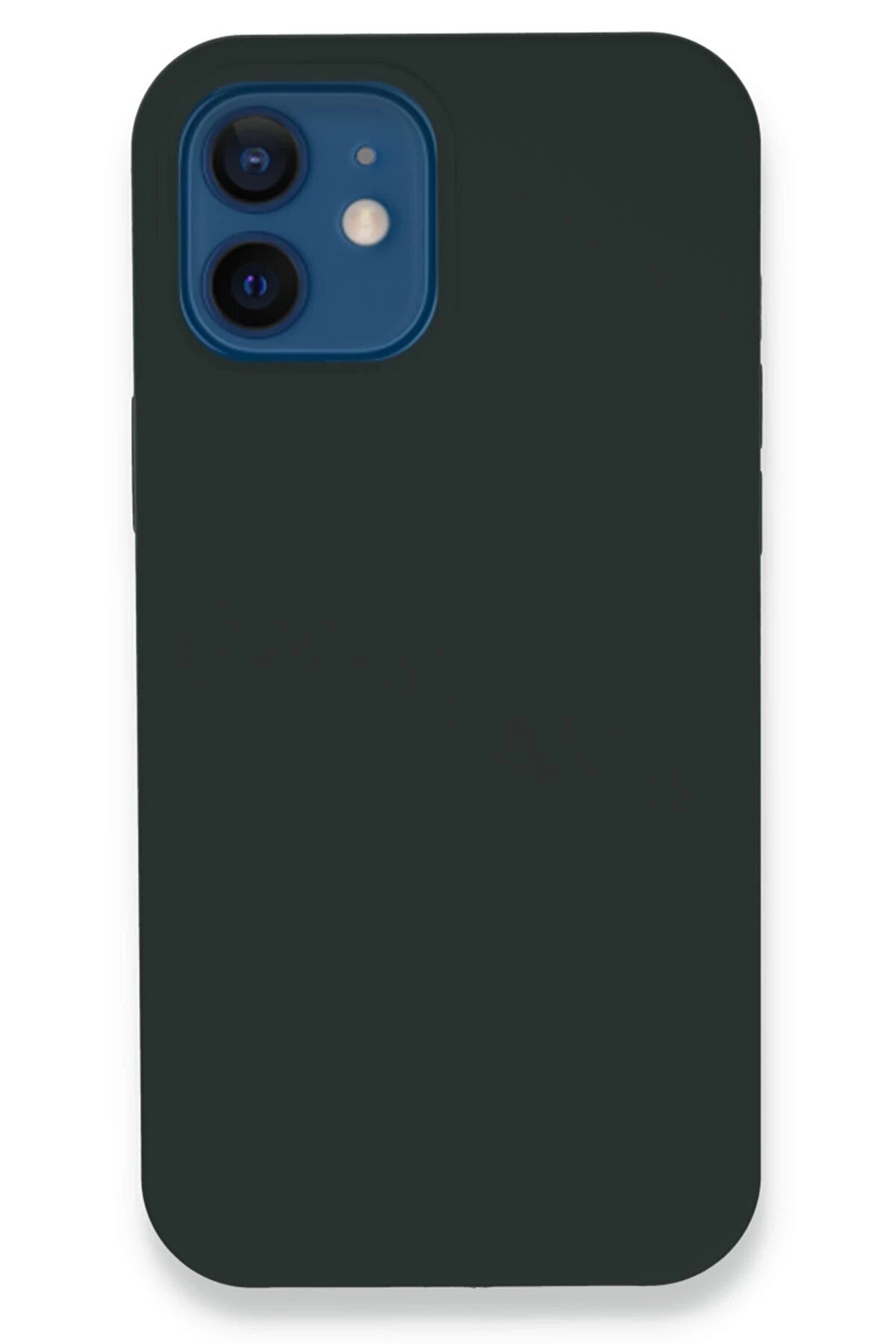 CepteToptan iPhone 12 Kılıf Lansman Legant Silikon - Koyu Yeşil - DROPX5708-9782