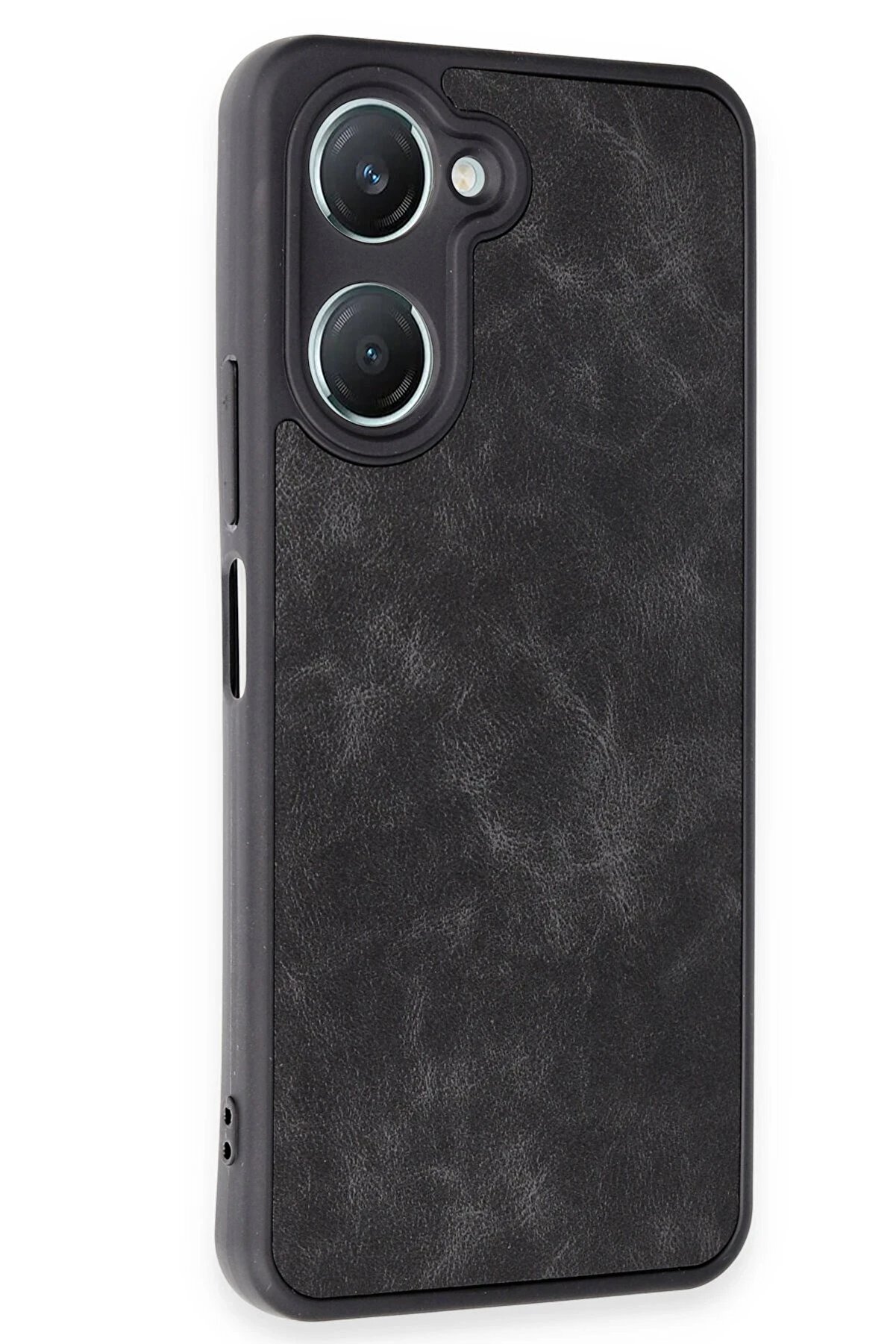 Vi̇vo Y18 Kılıf Aras Deri̇ Kapak - Si̇yah - Dropx2696-5525