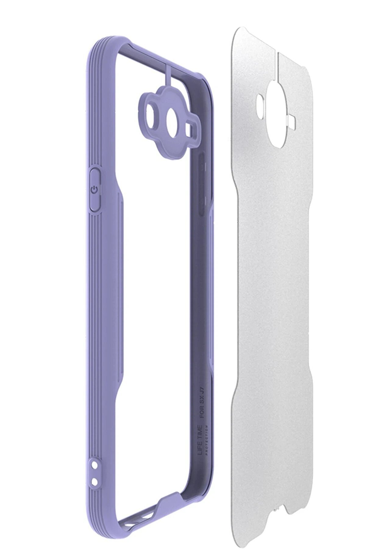 Samsung Galaxy J7 Kılıf Plati̇n Si̇li̇kon - Si̇yah - Dropx1677-6490