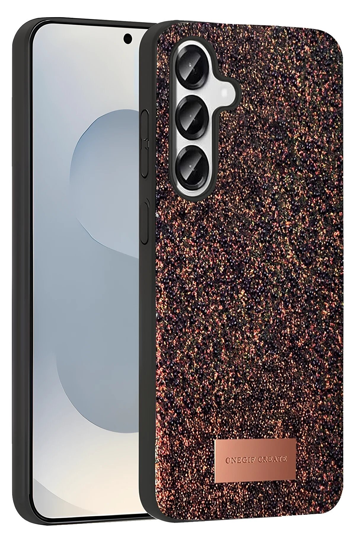 Samsung Galaxy S25 Plus Bri̇ght Si̇mli̇ Kapak - Deri̇n Mor - Dropx6380-2481