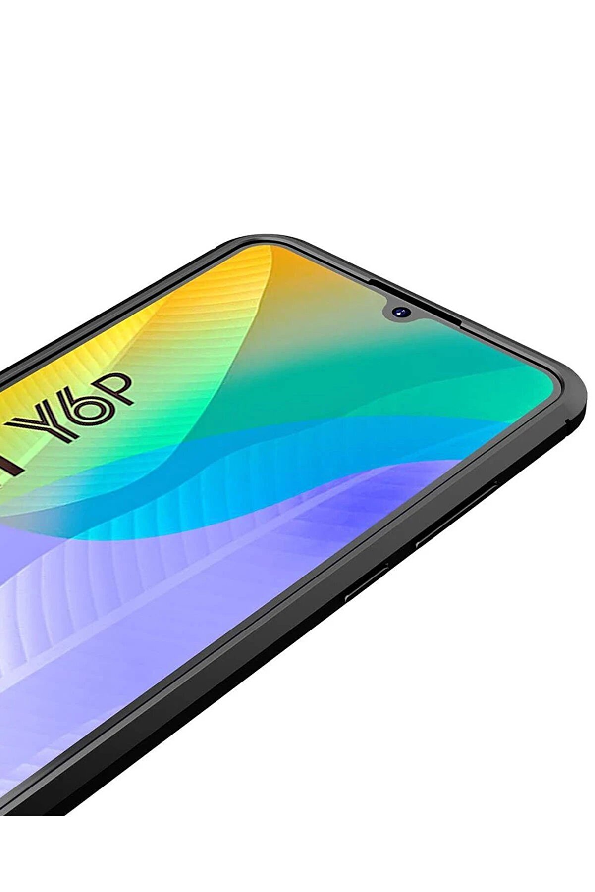 Huawei̇ Y6P Kılıf Auto Focus Kapak - Laci̇vert - Dropx2768-6003