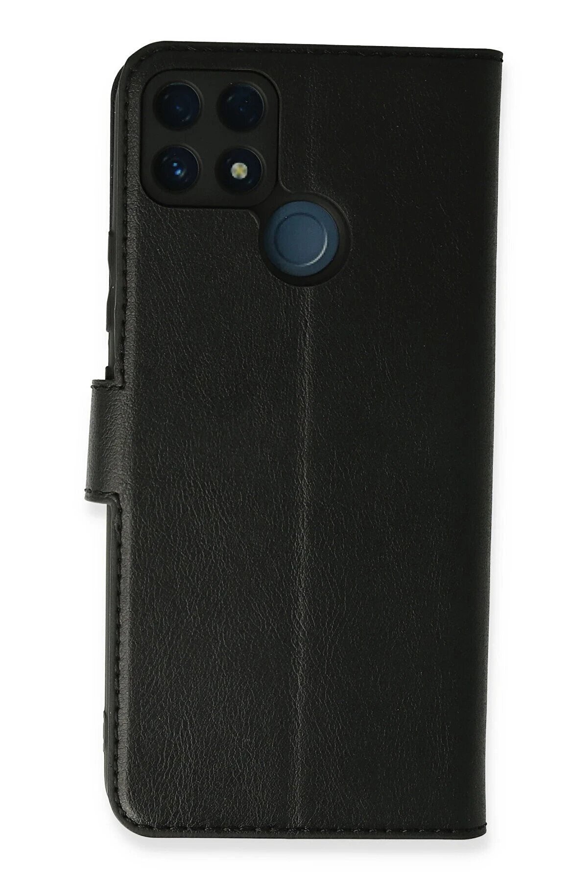 CepteToptan Realme C25 Kılıf Trend S Plus Kapaklı Kılıf - Siyah - DROPX2545-9873