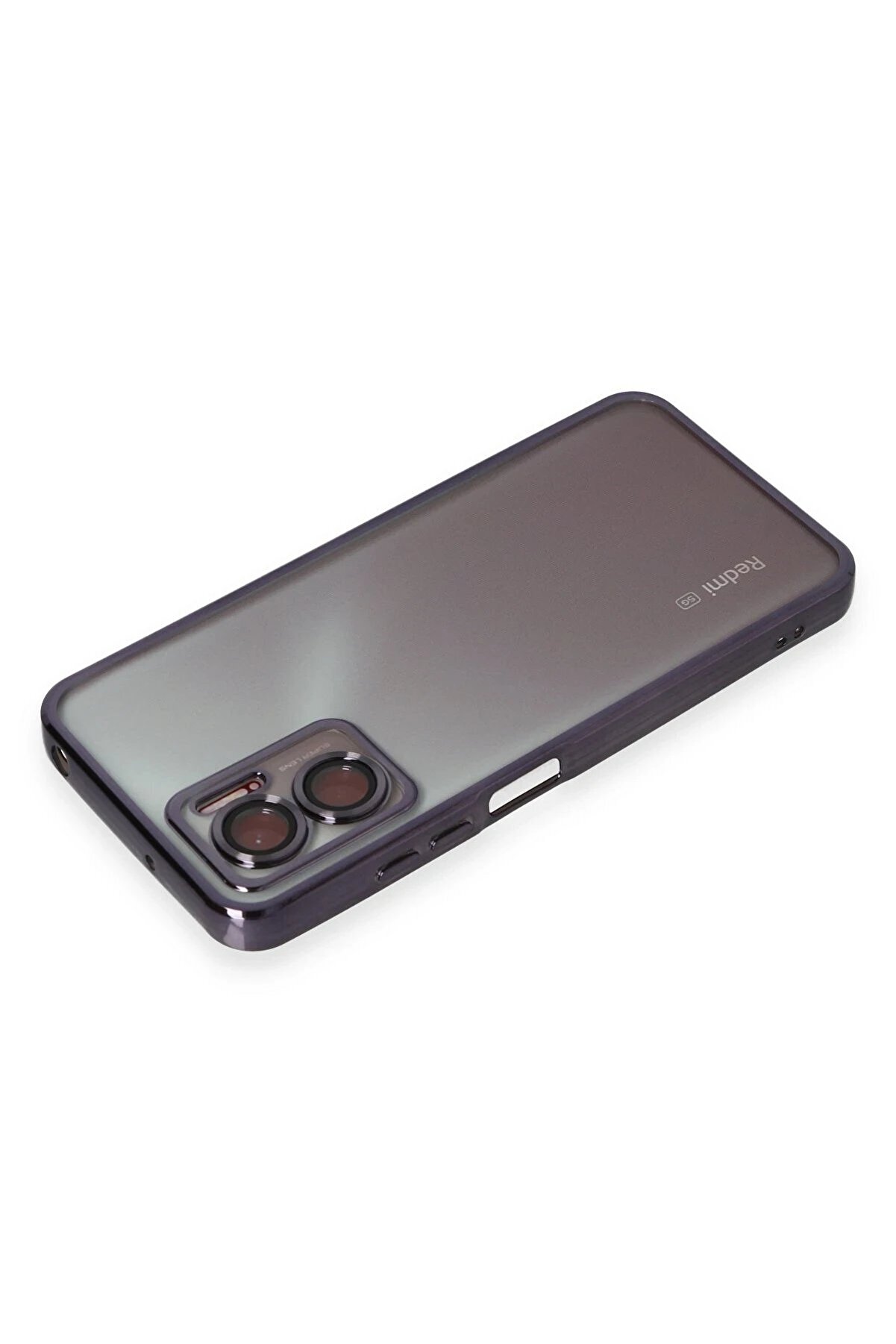 Xi̇aomi̇ Redmi̇ Note 11E Kılıf Lensli̇ Si̇li̇kon - Mor - Dropx2834-9472