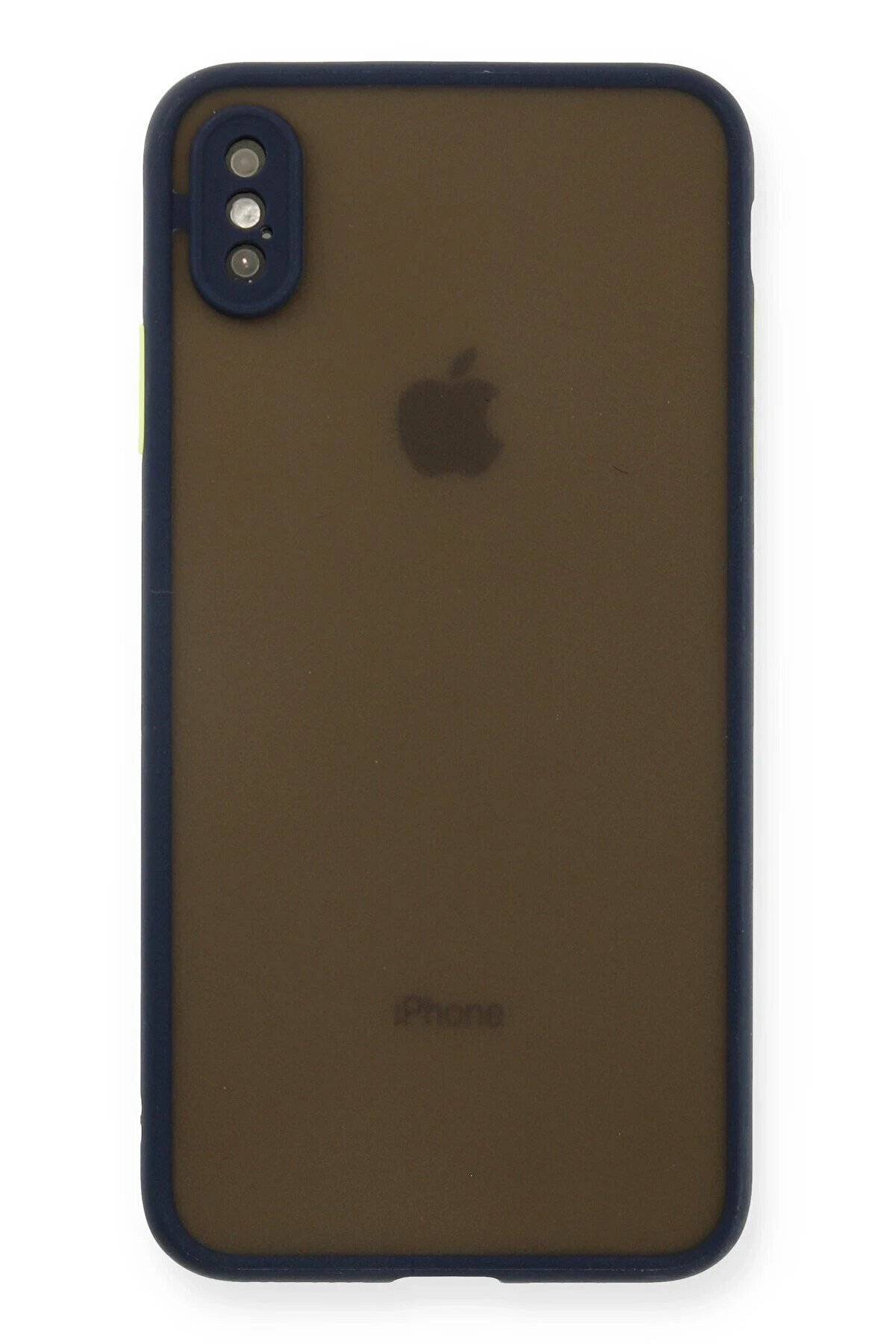 CepteToptan iPhone XS Max Kılıf Montreal Silikon Kapak - Lacivert - DROPX2276-2309
