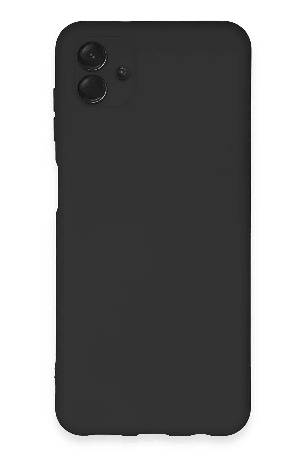 CepteToptan Samsung Galaxy A04E Kılıf Nano içi Kadife Silikon - Siyah - DROPX7764-8476