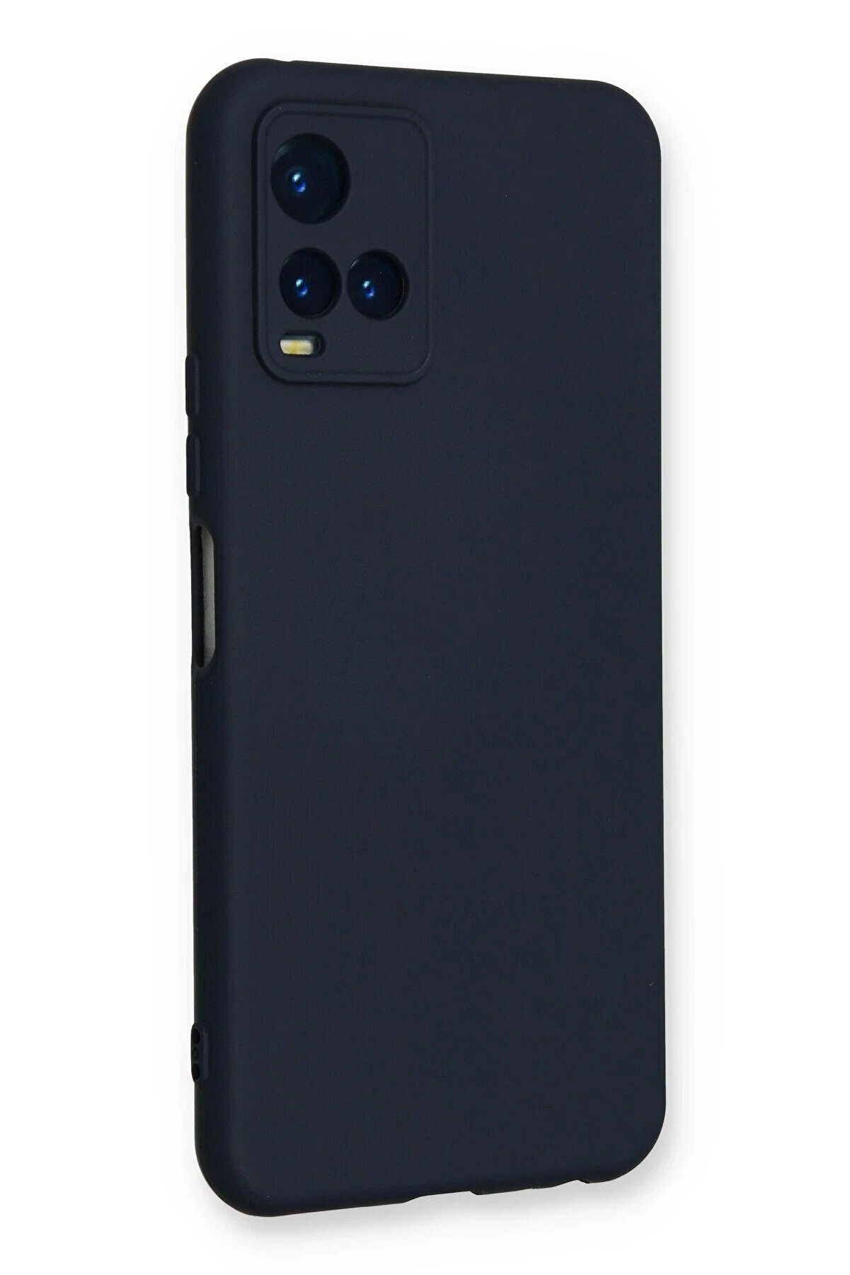 Vi̇vo Y21S Kılıf Nano İçi̇ Kadi̇fe Si̇li̇kon - Laci̇vert - Dropx3628-9394