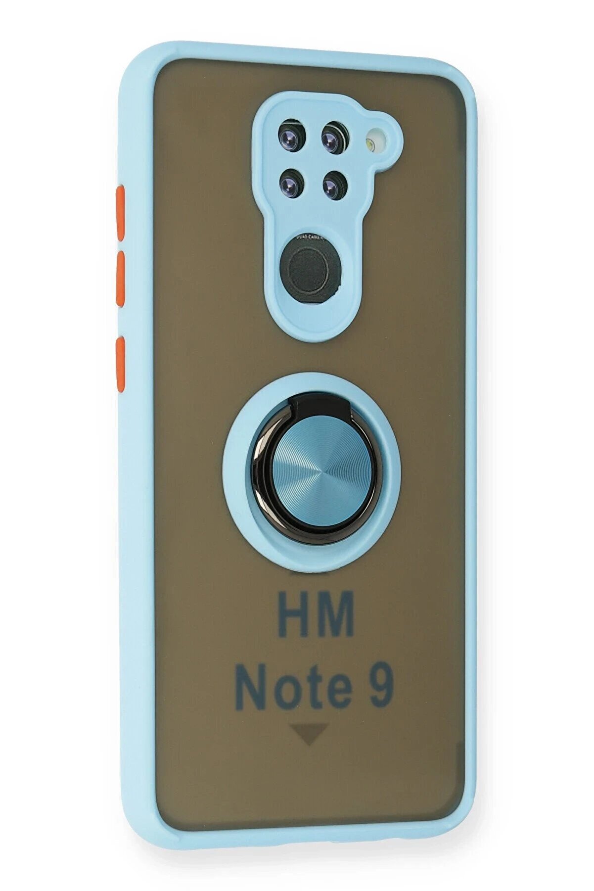 Xi̇aomi̇ Redmi̇ Note 9 Kılıf Montreal Yüzüklü Si̇li̇kon Kapak - Buz Mavi̇ - Dropx6047-3208