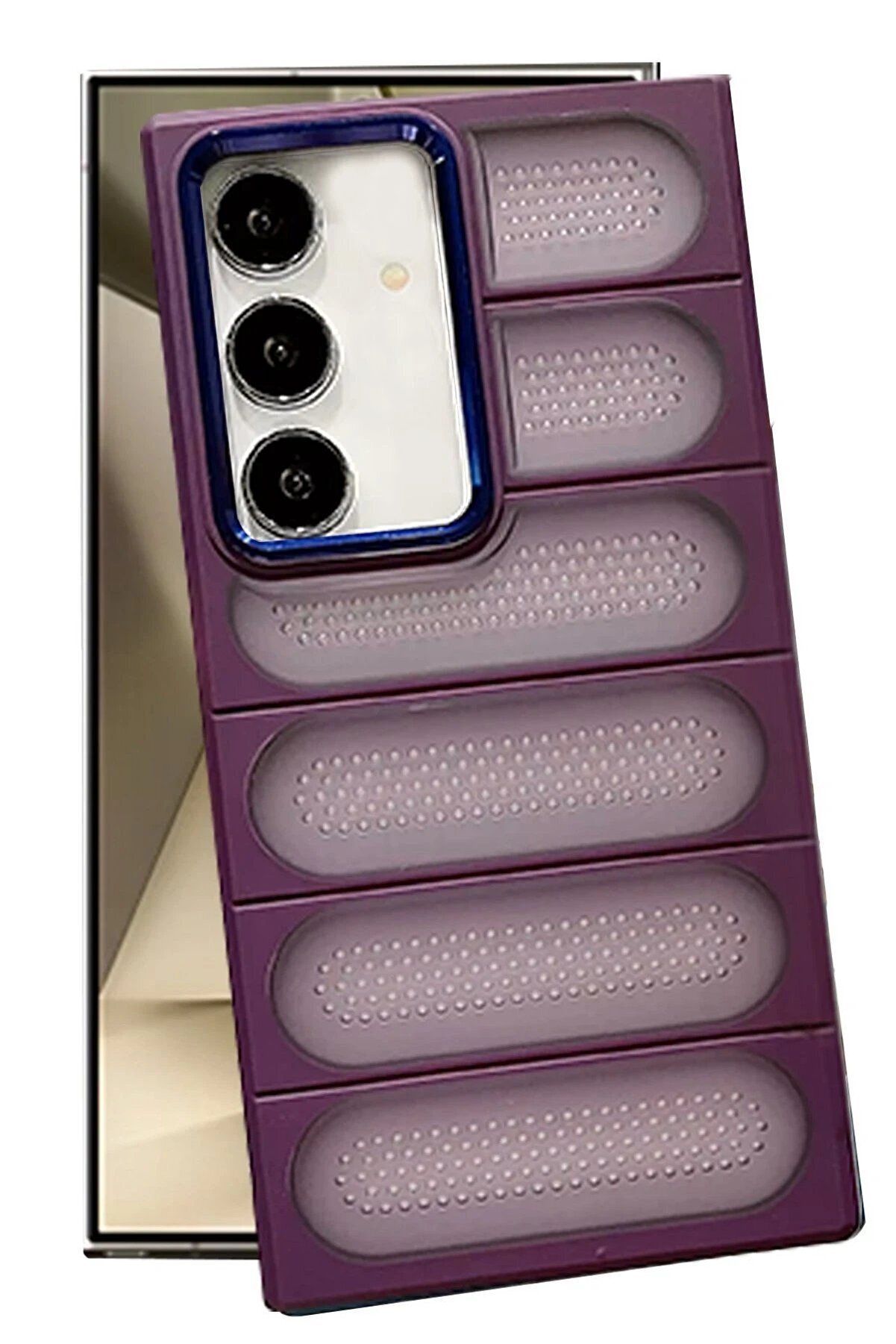 CepteToptan Samsung Galaxy S24 Kılıf Airmax Silikon Kapak - Derin Mor - DROPX7915-5501