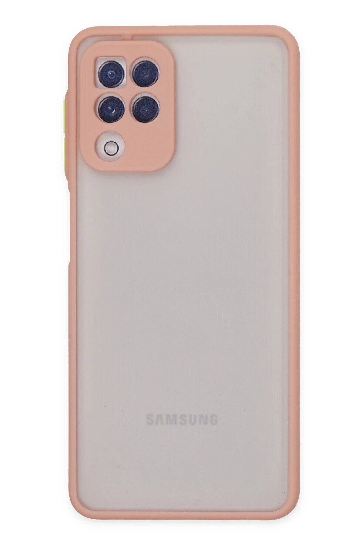 CepteToptan Samsung Galaxy A22 Kılıf Montreal Silikon Kapak - Pembe - DROPX9597-7307