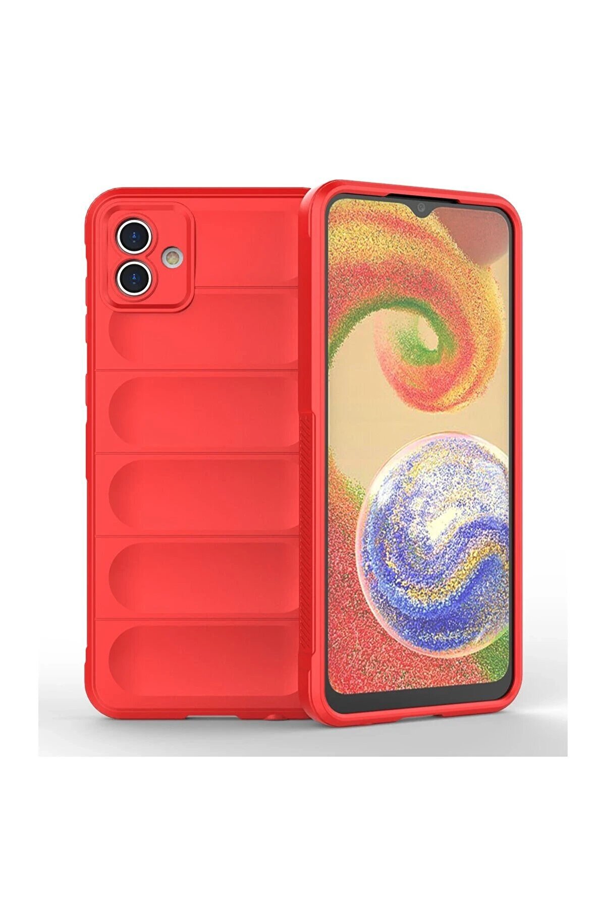 CepteToptan Samsung Galaxy A04E Kılıf Optimum Silikon - Kırmızı - DROPX6526-3257