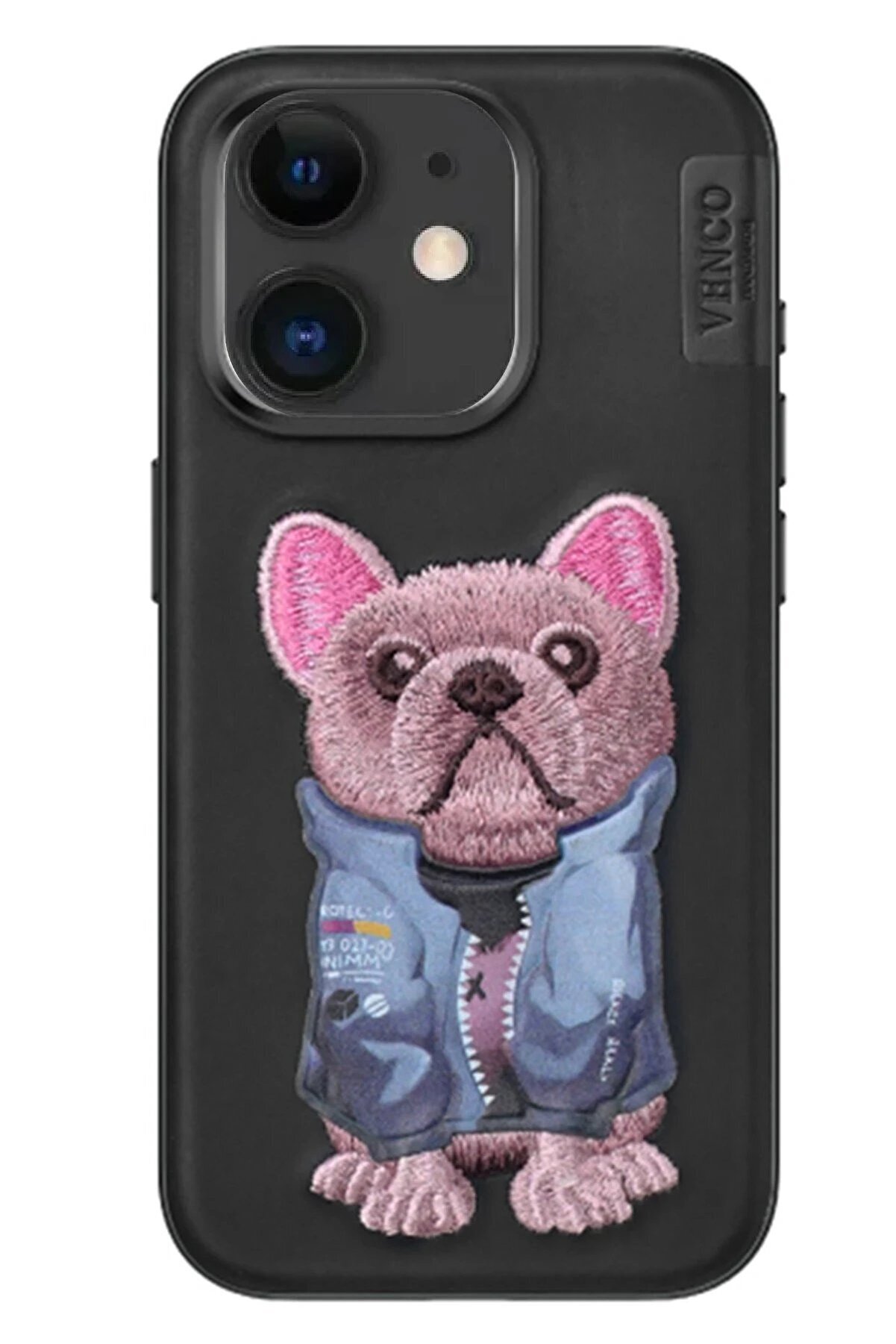 CepteToptan iPhone 11 Cute Desenli Kapak - Siyah - DROPX1827-8396