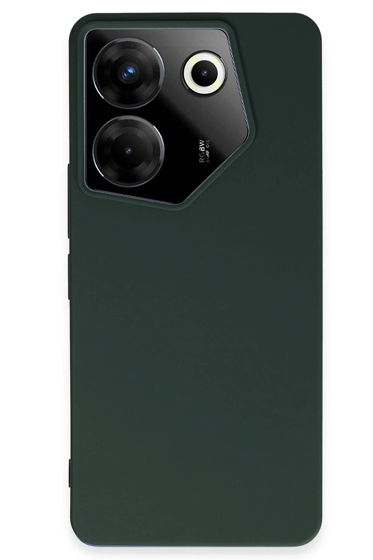 CepteToptan Tecno Camon 20 Pro 5G Kılıf First Silikon - Koyu Yeşil - DROPX4232-3011