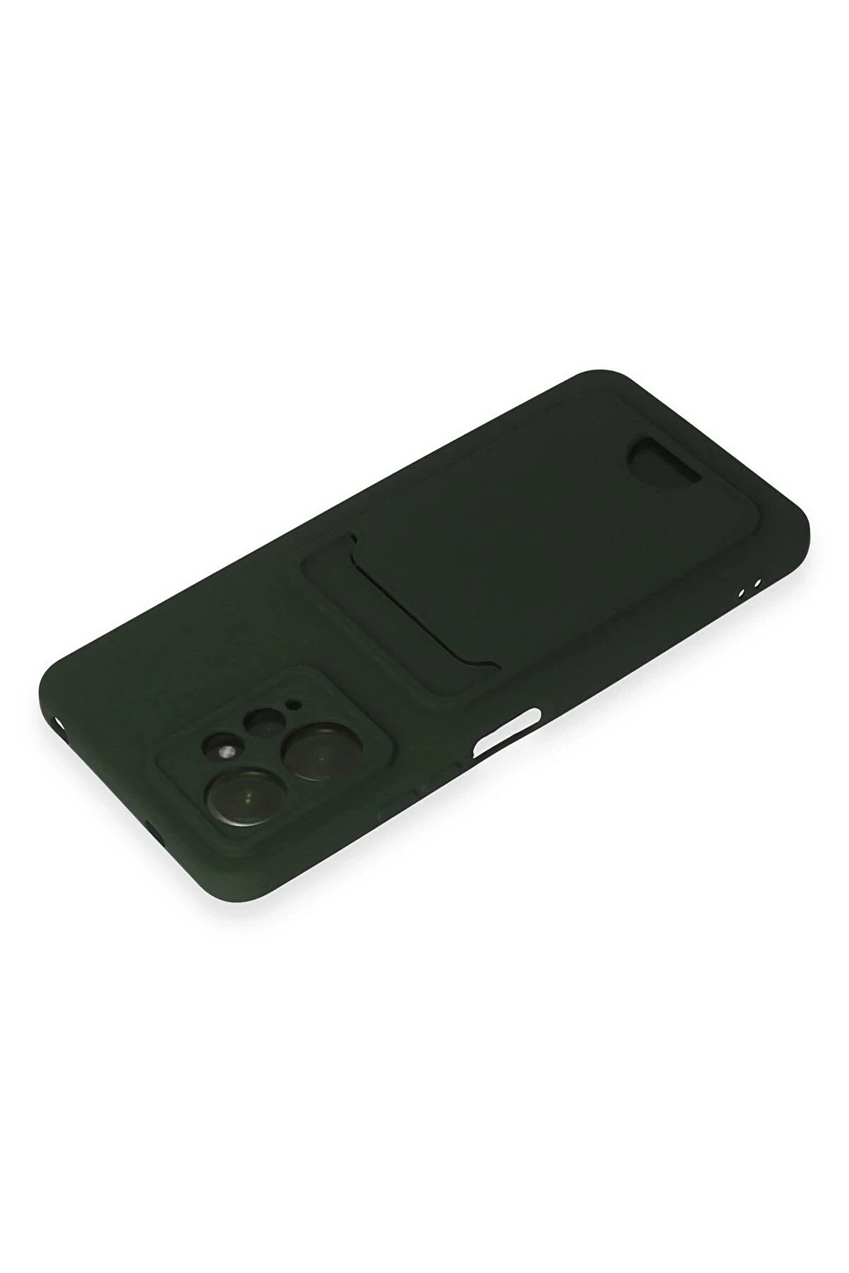 Xi̇aomi̇ Redmi̇ Note 12 4G Kılıf Kelvi̇n Kartvi̇zi̇tli̇ Si̇li̇kon - Koyu Yeşi̇l - Dropx4093-3825