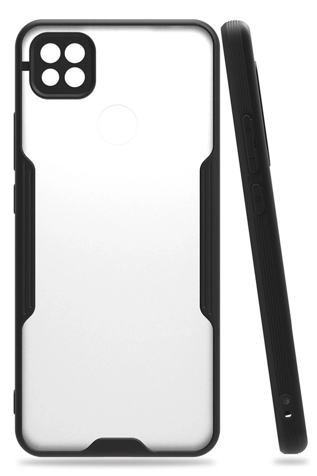 CepteToptan Xiaomi Redmi 9C Kılıf Platin Silikon - Siyah - DROPX9288-5860