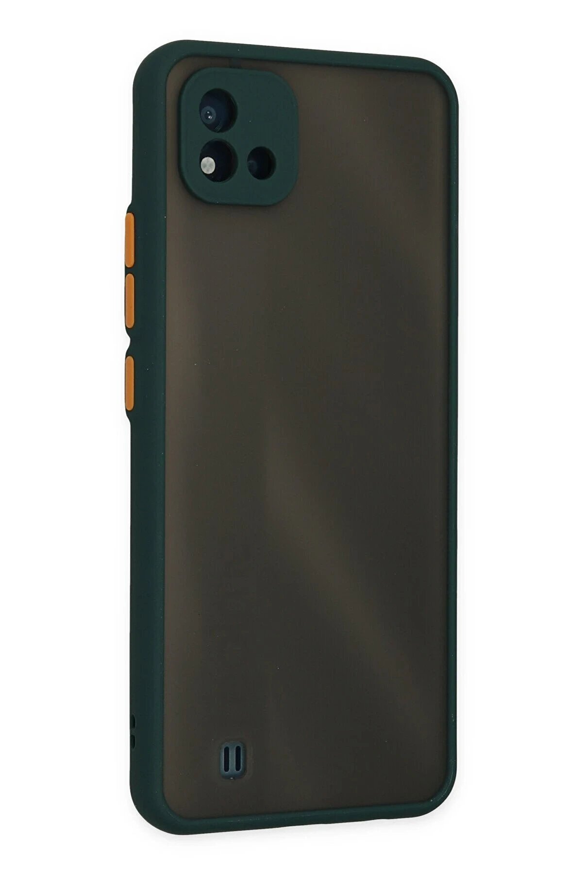 Realme C11 2021 Kılıf Montreal Si̇li̇kon Kapak - Yeşi̇l - Dropx6978-4320