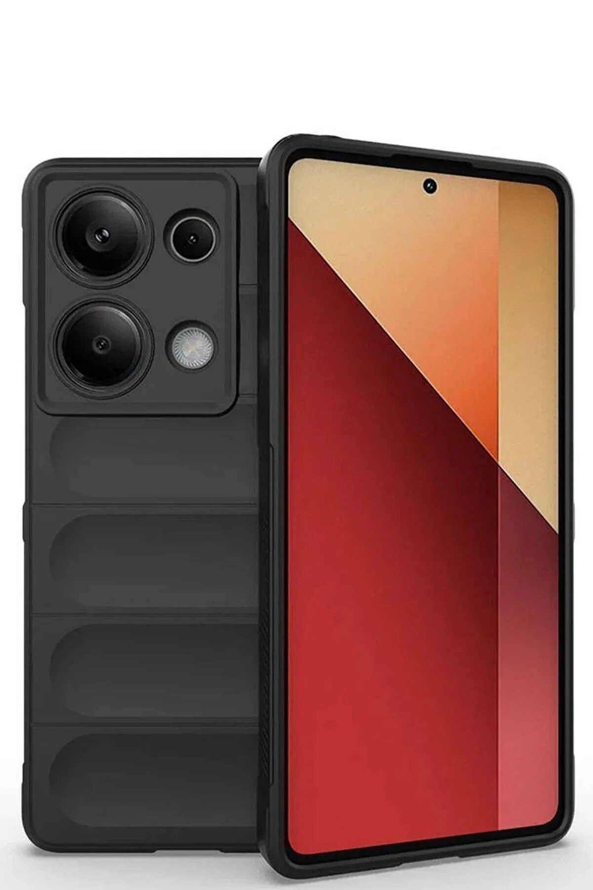 CepteToptan Xiaomi Redmi Note 13 Pro 4G Kılıf Optimum Silikon - Siyah - DROPX3125-1952