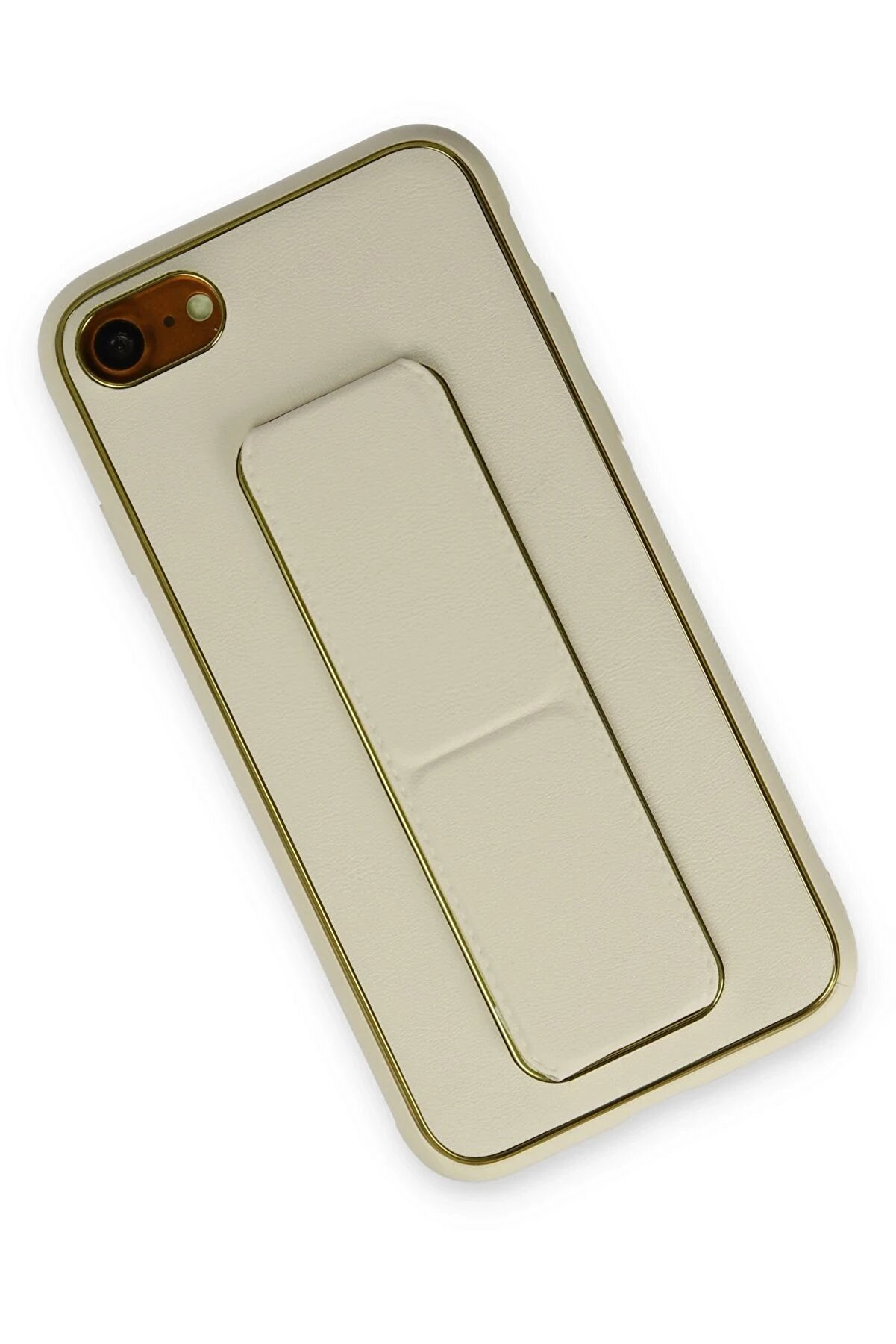 İphone 7 Kılıf Coco Deri̇ Standlı Kapak - Beyaz - Dropx8653-1800