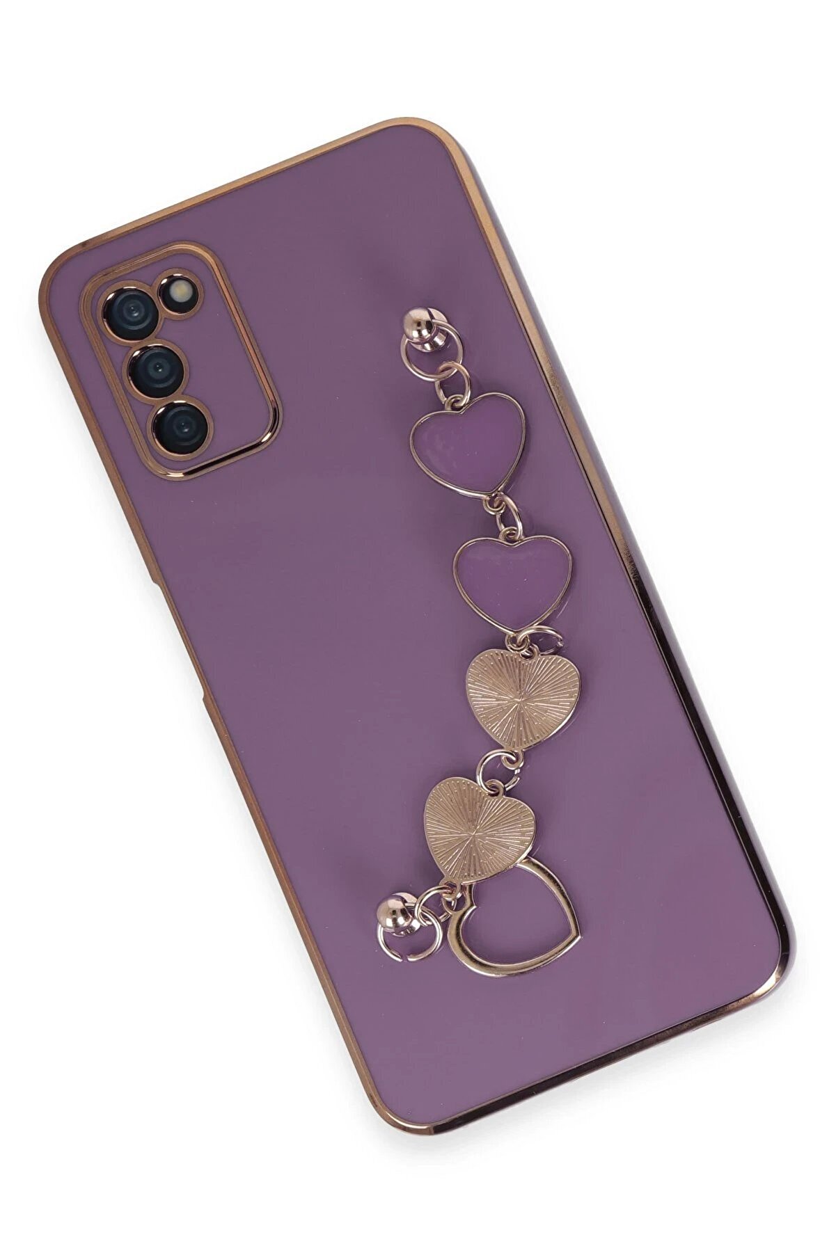 Samsung Galaxy A03S Kılıf Esi̇la Si̇li̇kon - Mor - Dropx9292-7687