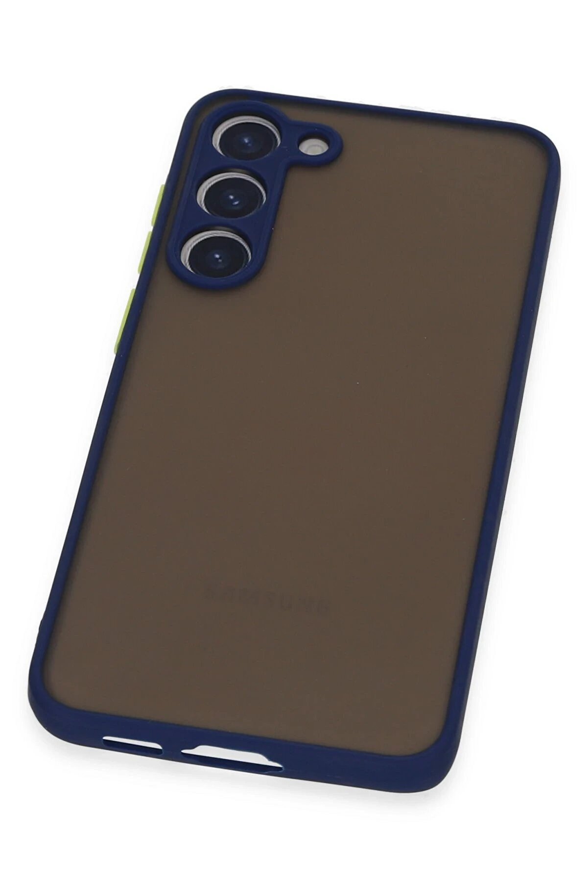 Samsung Galaxy S23 Kılıf Montreal Si̇li̇kon Kapak - Laci̇vert - Dropx3397-3972