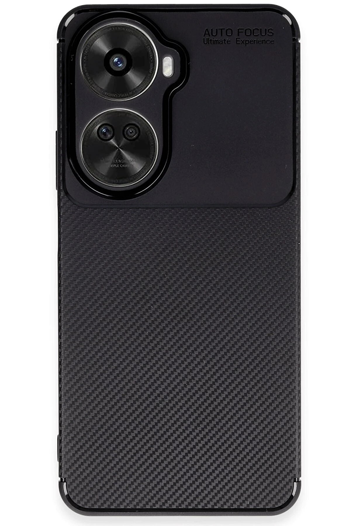 CepteToptan Huawei Nova 12 SE Kılıf Auto Focus Karbon Kapak - Siyah - DROPX3497-3361
